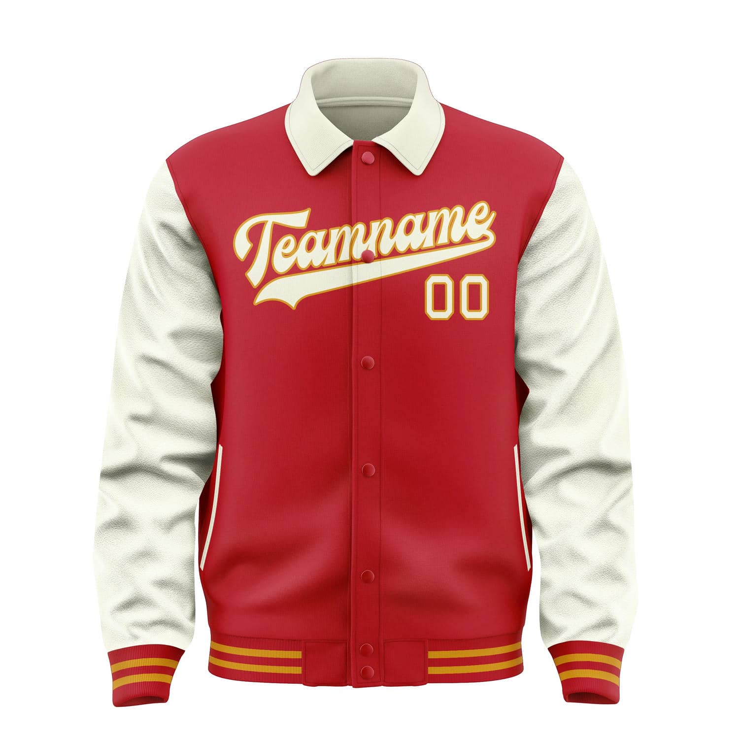 Custom Red Cream Jacket