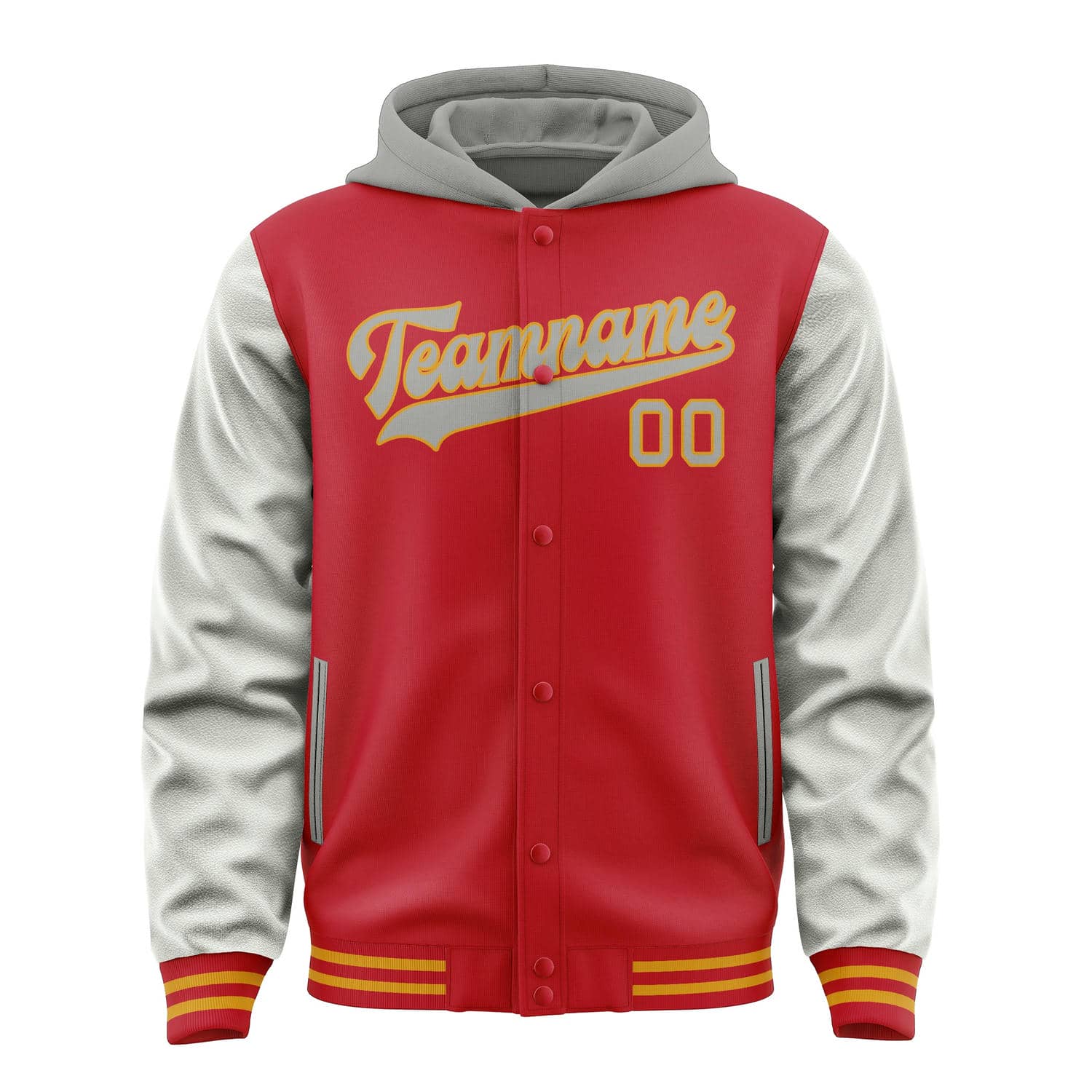 Custom Red Gray Jacket