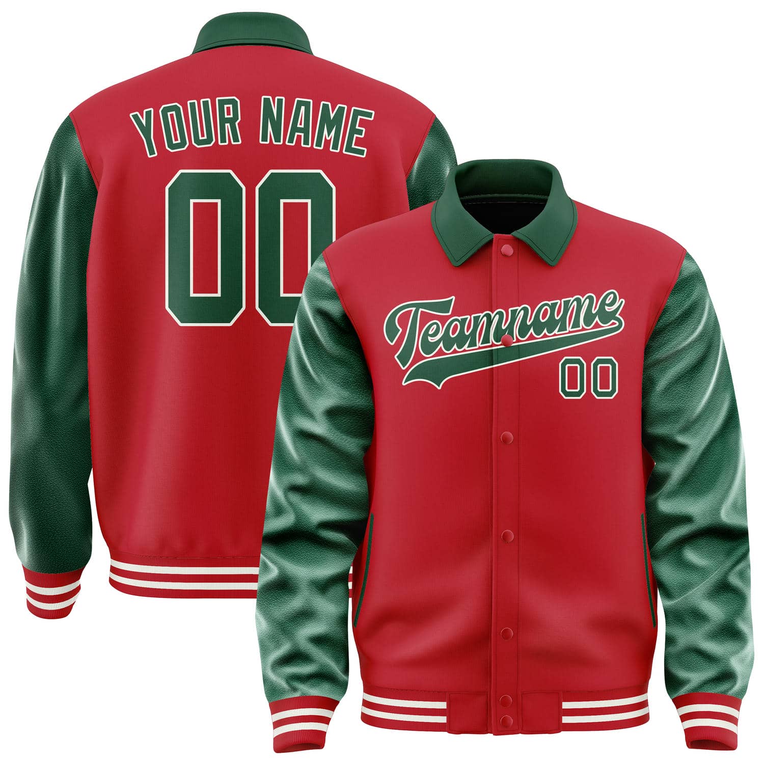 Custom Red Green Jacket