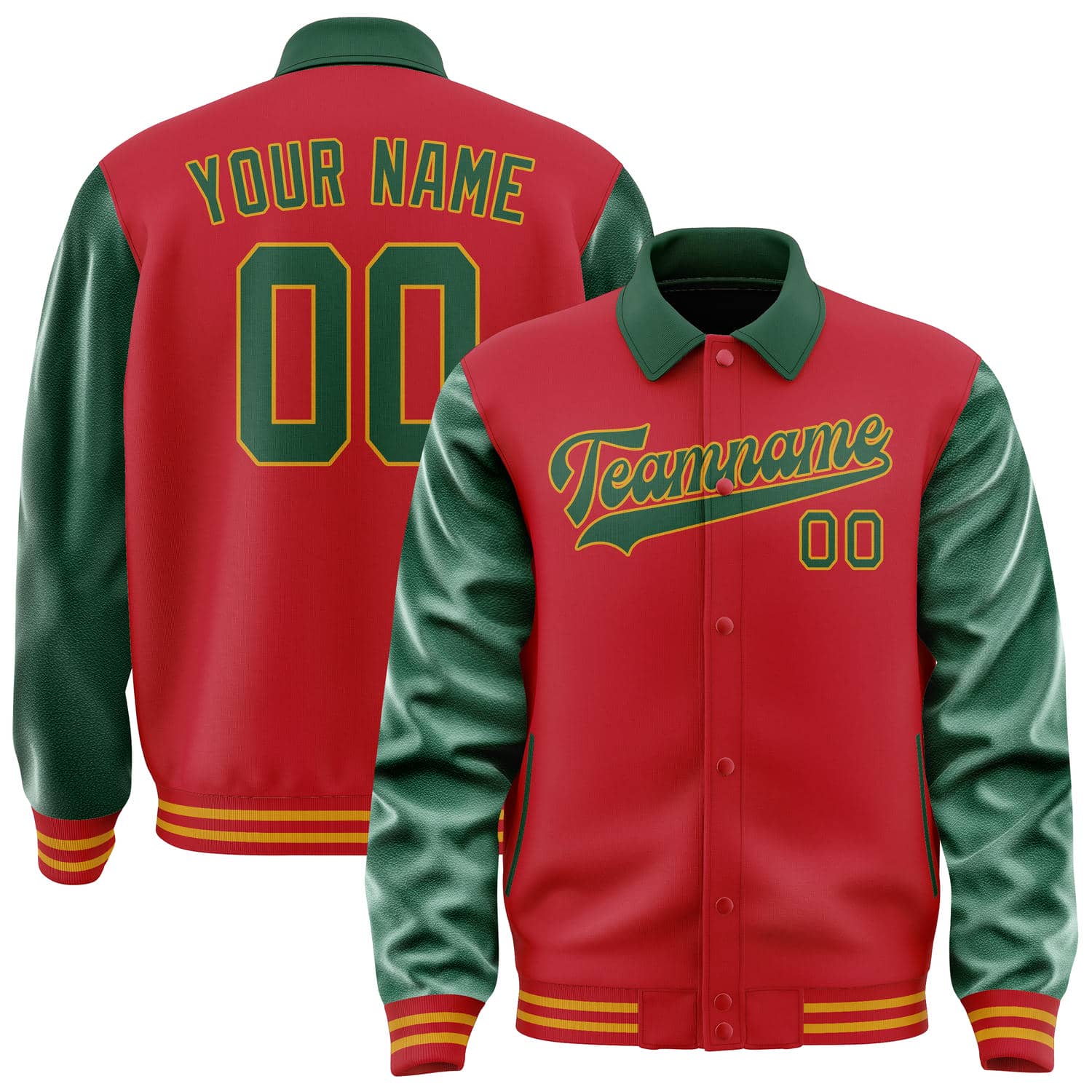 Custom Red Green Jacket