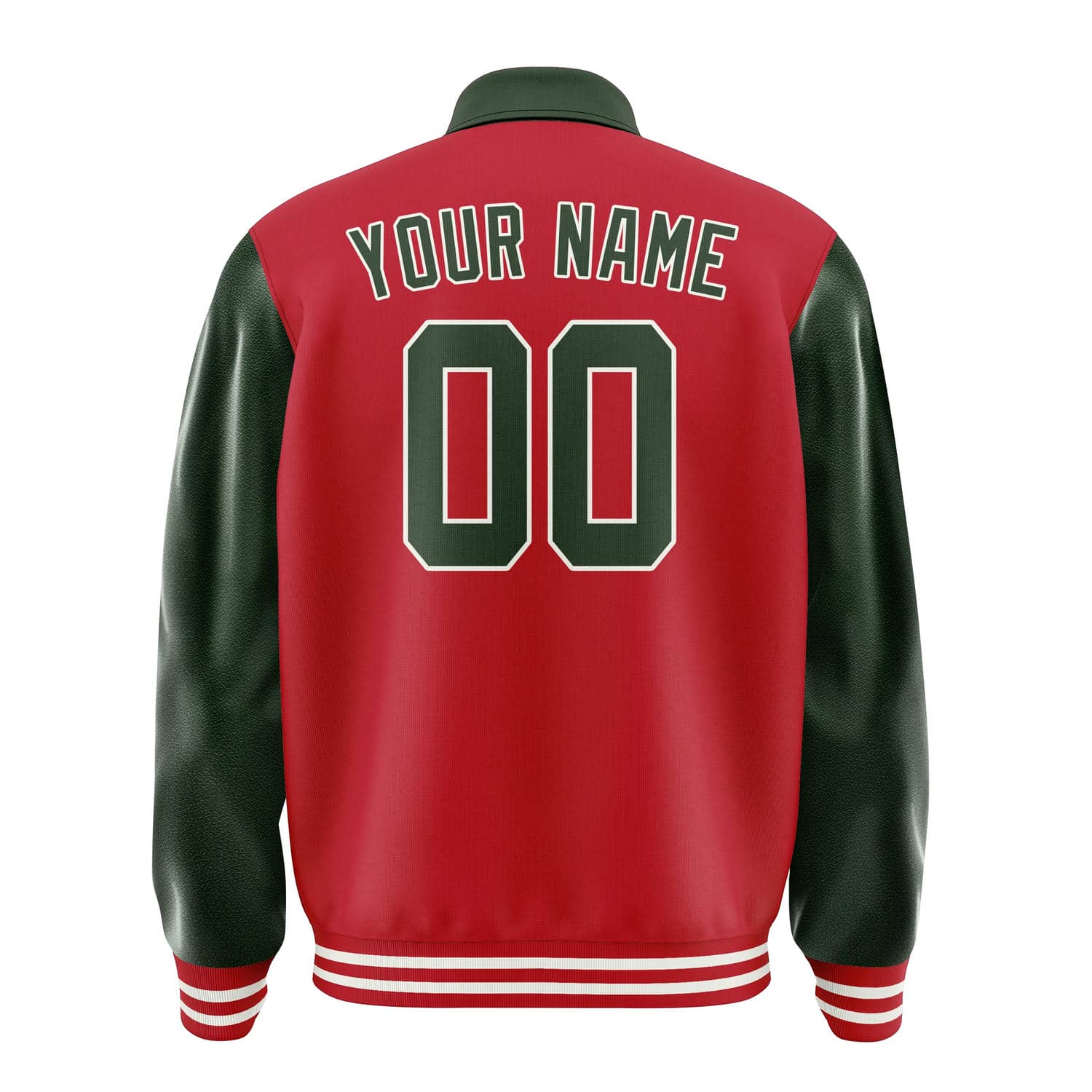 Custom Red Dark Green Jacket