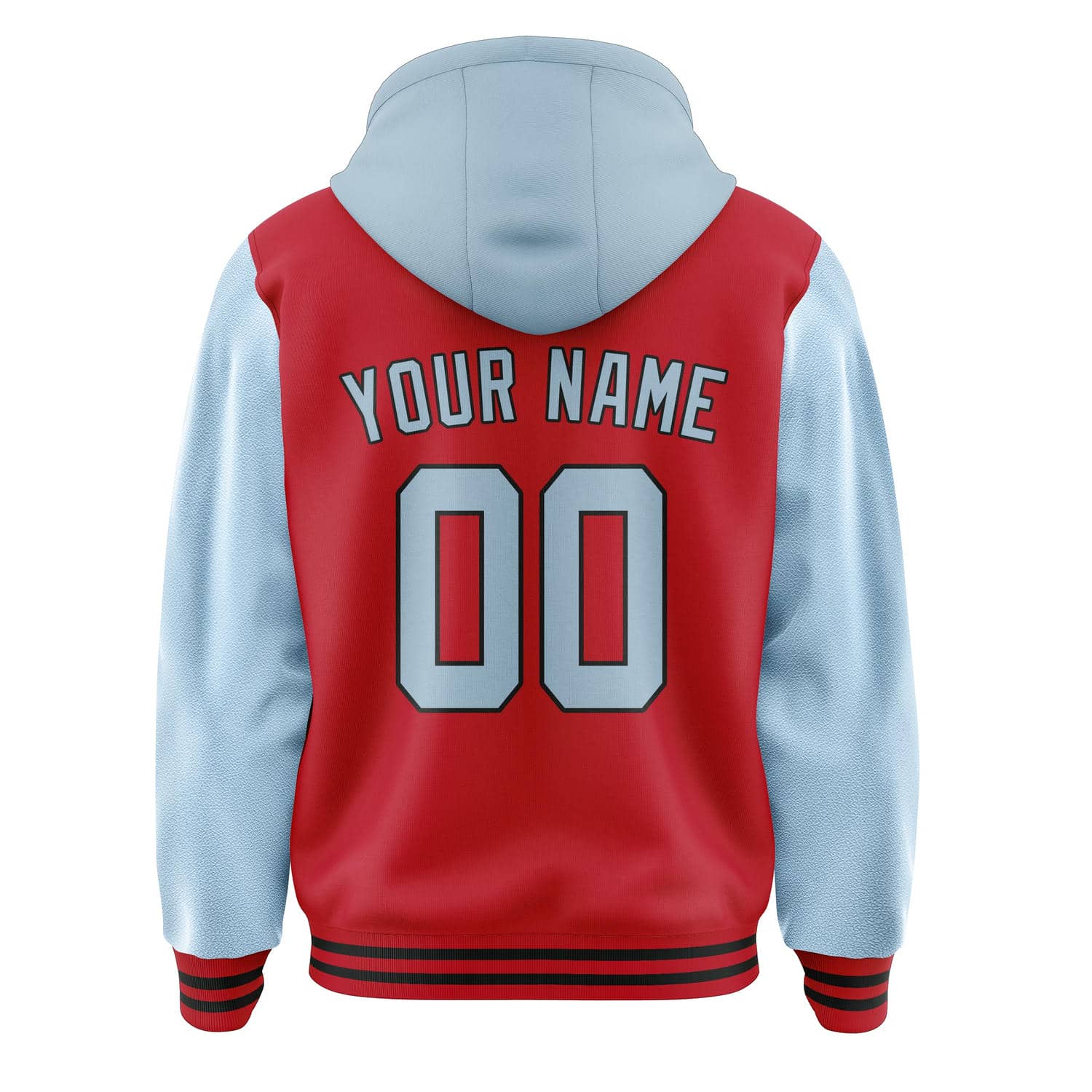 Custom Red Light Blue Jacket
