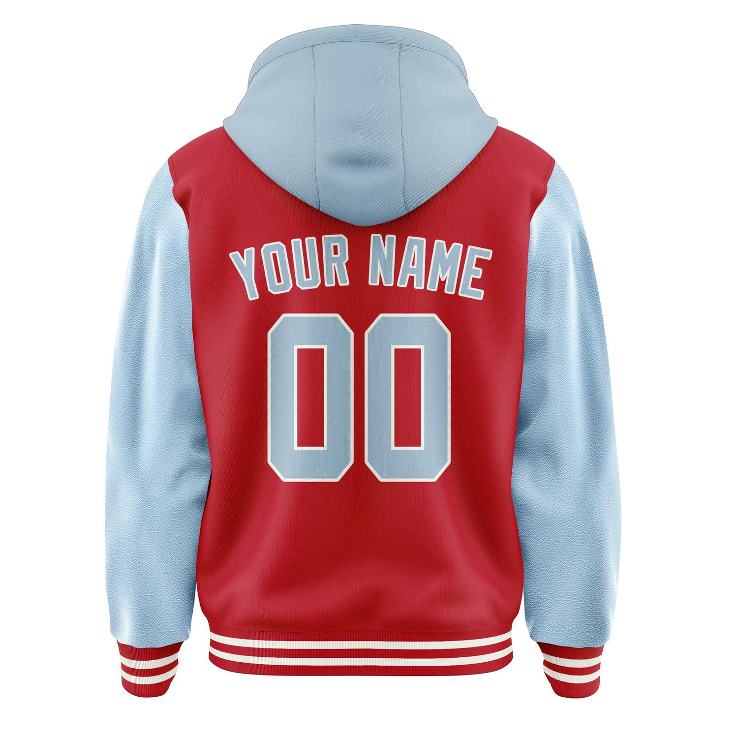 Custom Red Light Blue Jacket