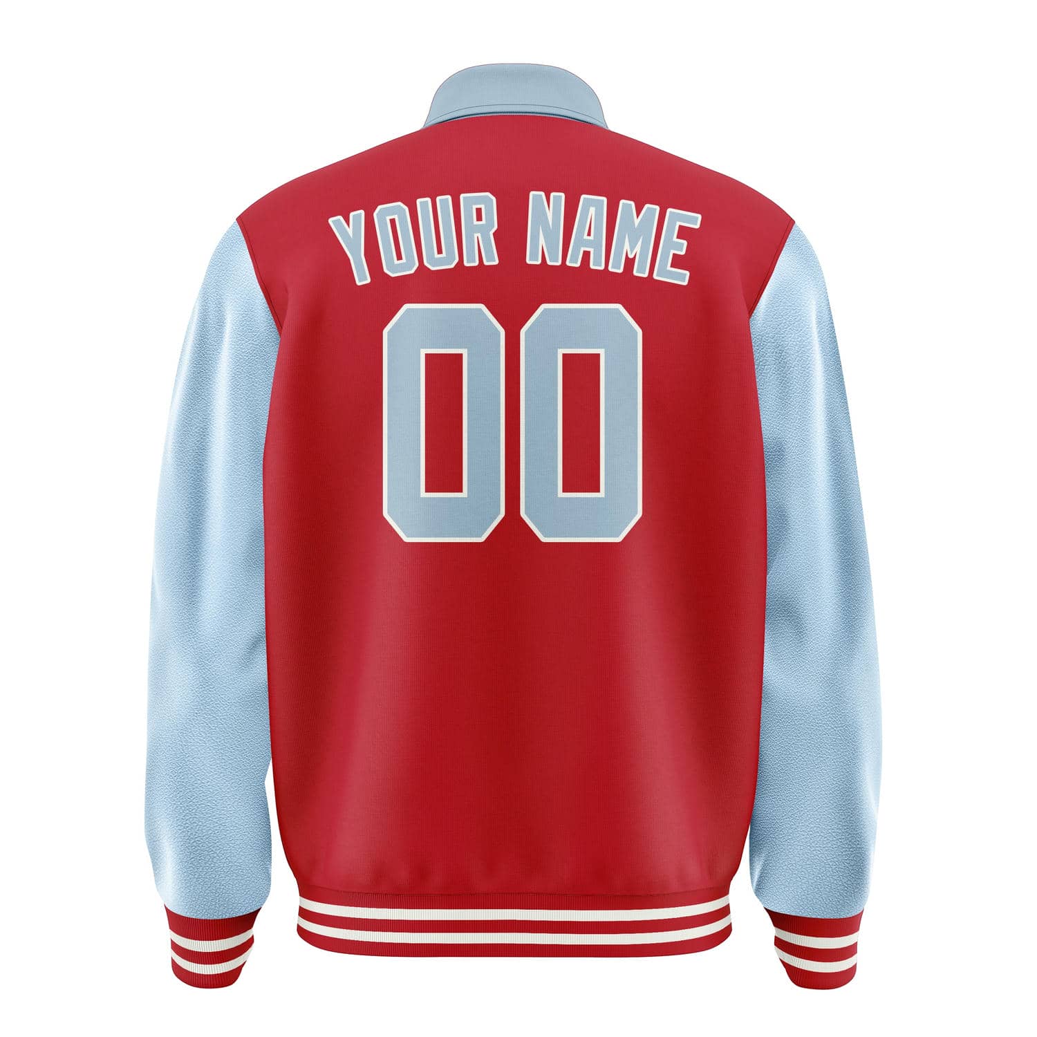 Custom Red Light Blue Jacket