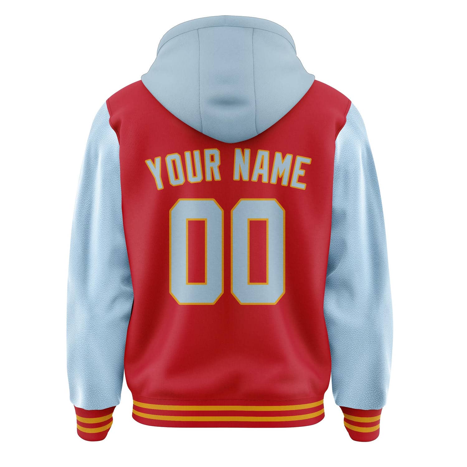 Custom Red Light Blue Jacket