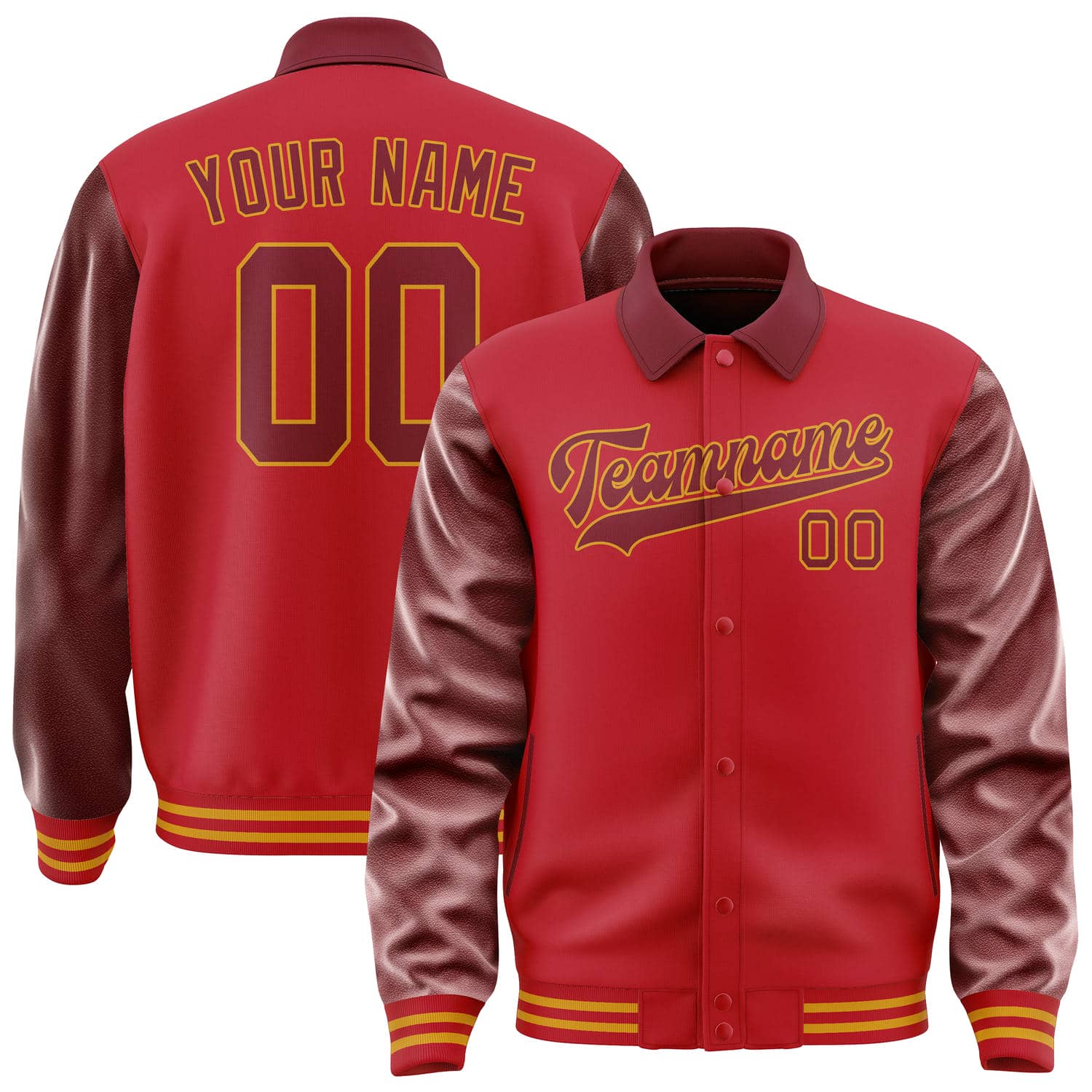Custom Red Crimson Red Jacket