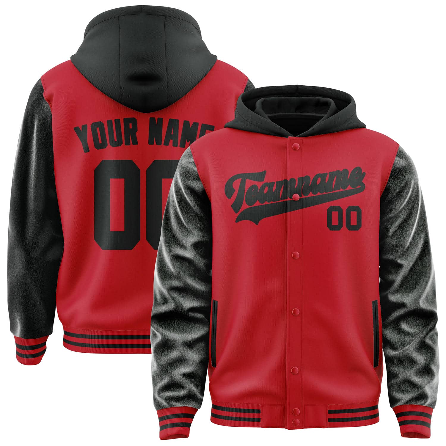 Custom Red Black Jacket