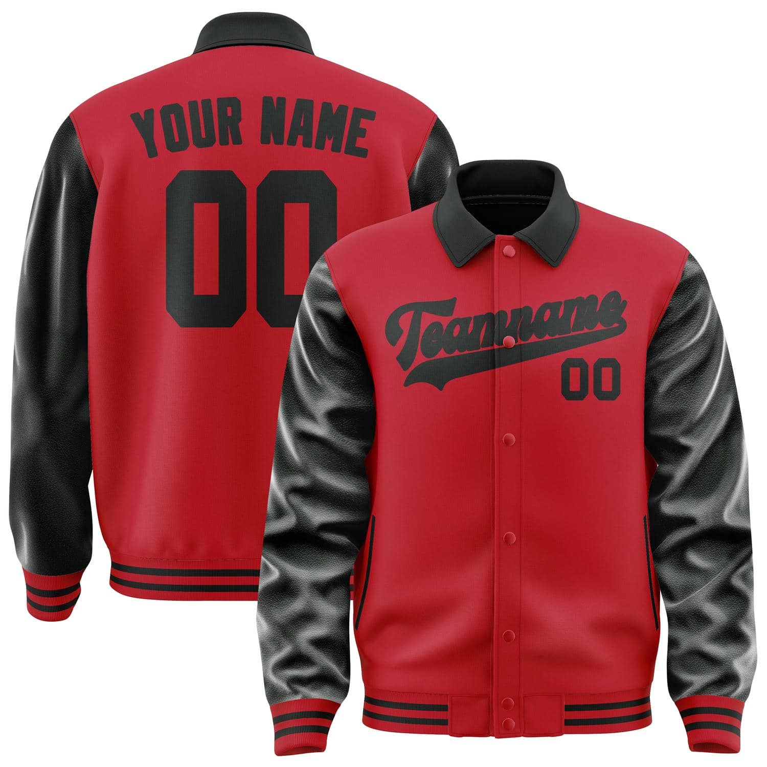 Custom Red Black Jacket