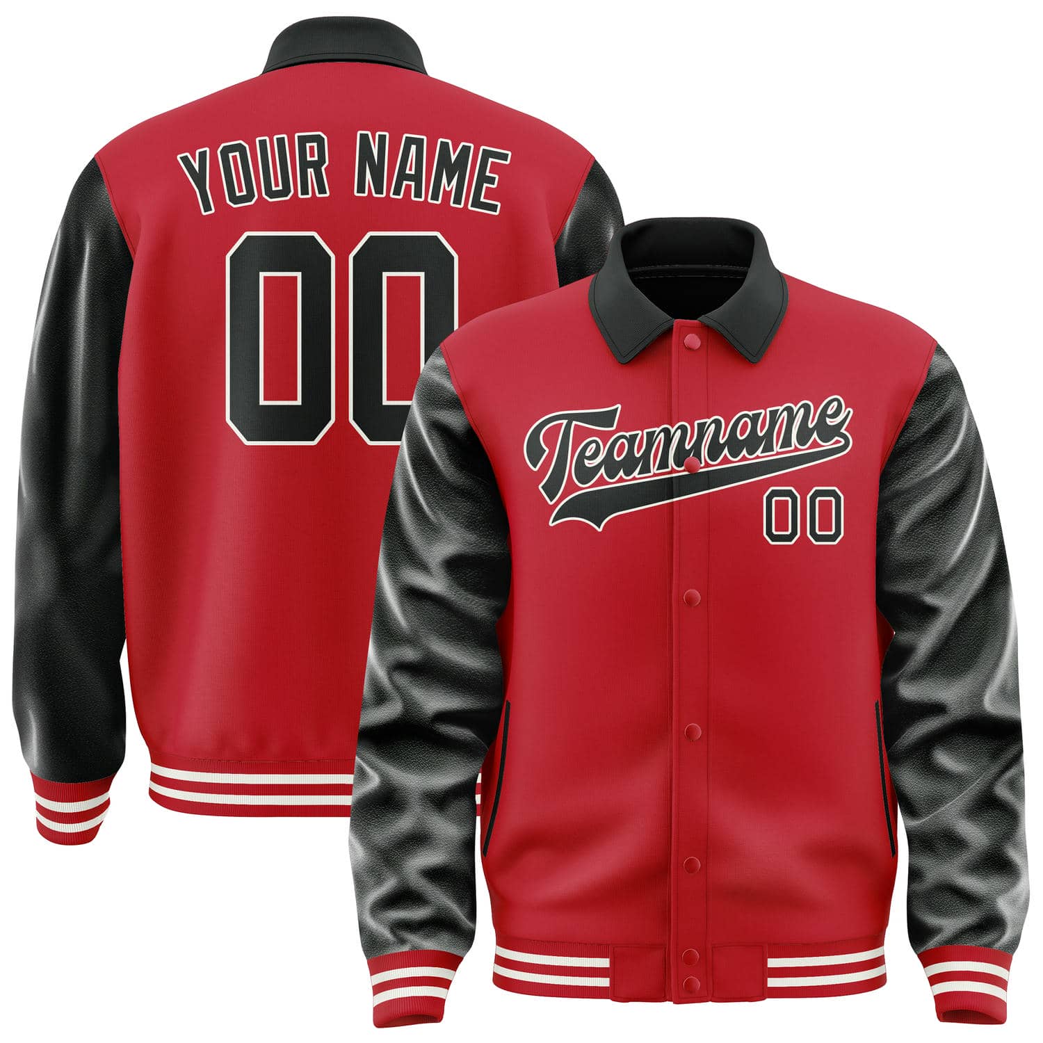 Custom Red Black Jacket