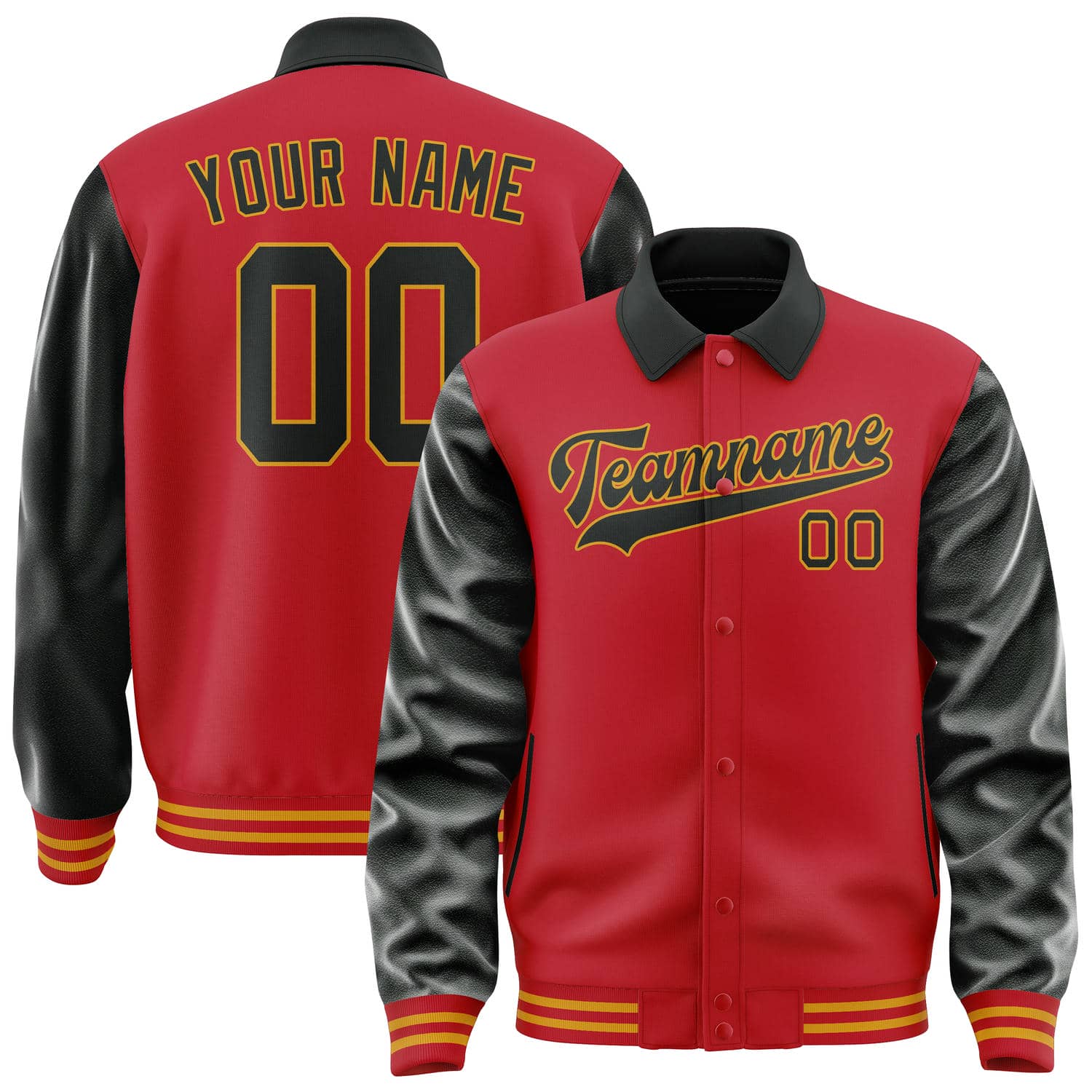 Custom Red Black Jacket