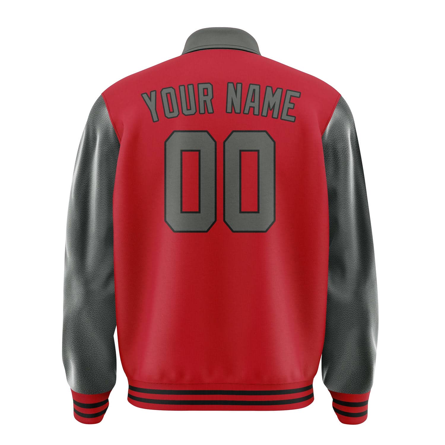 Custom Red Dark Grey Jacket