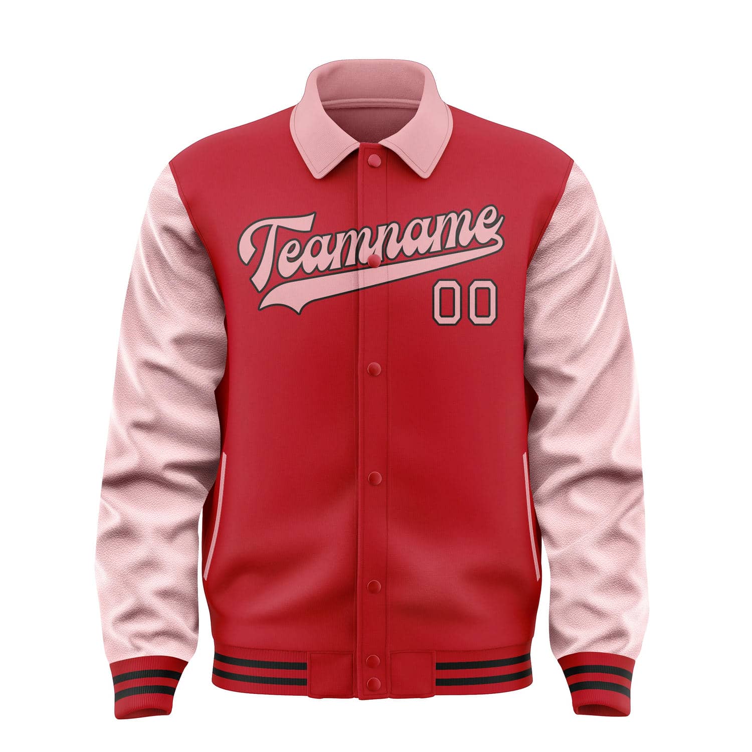 Custom Red Light Pink Jacket