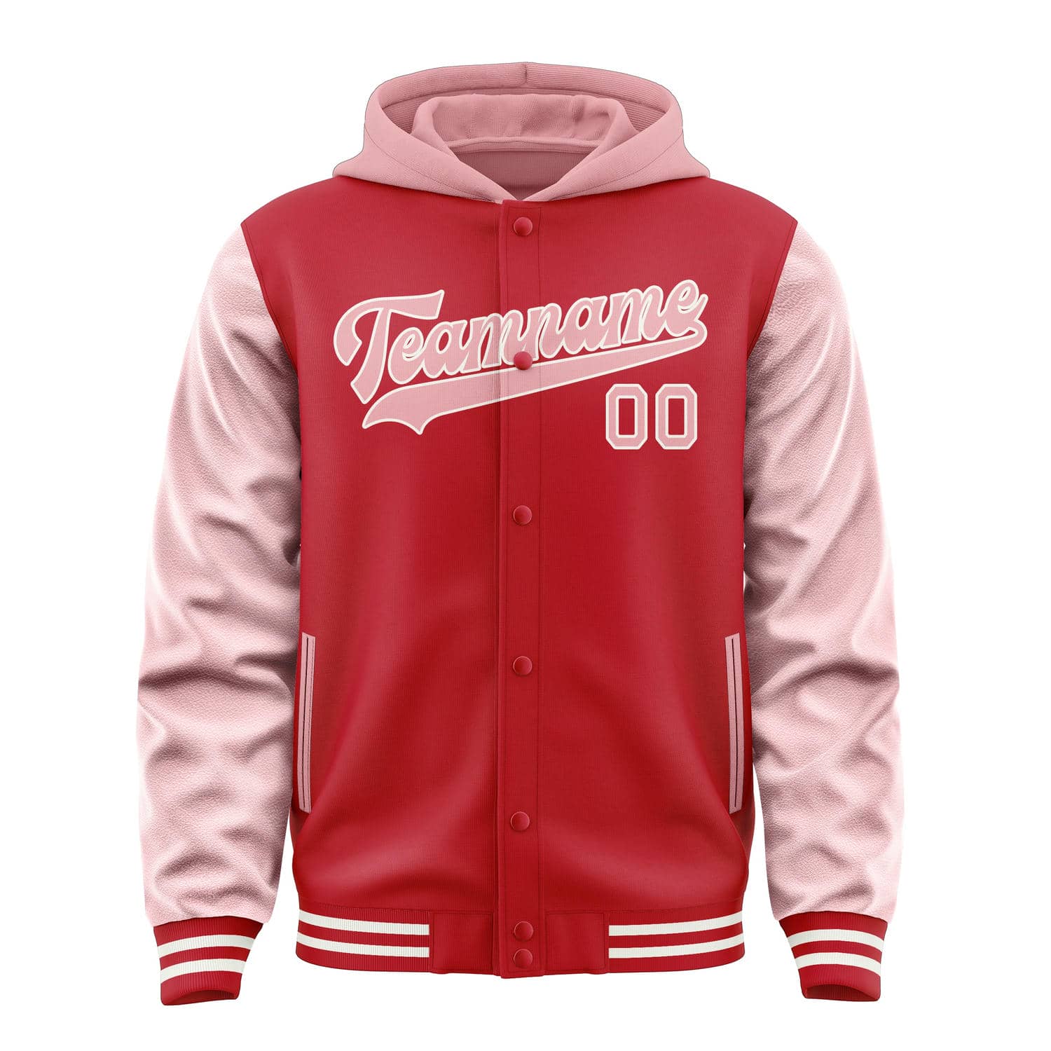 Custom Red Light Pink Jacket