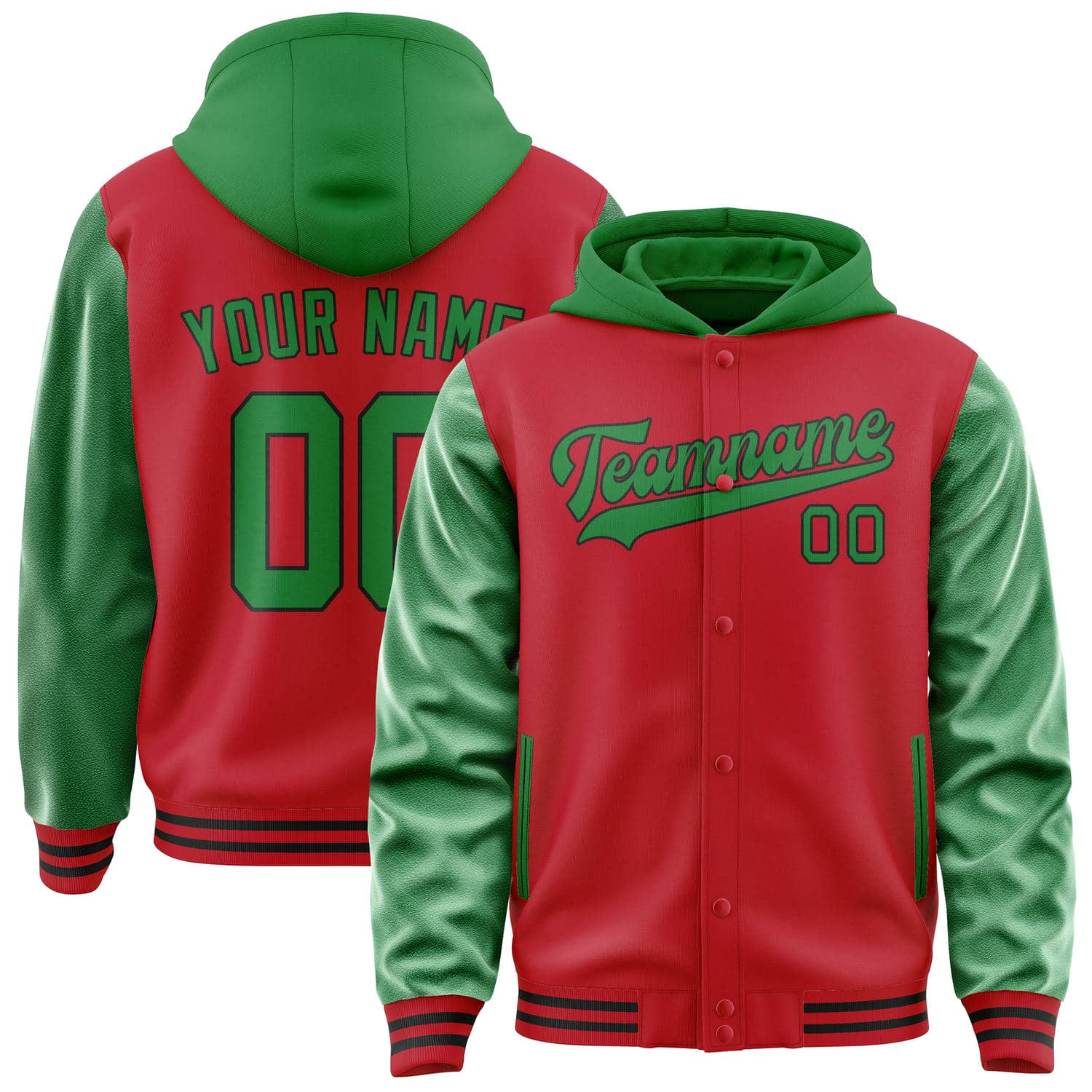 Custom Red Emerald Green Jacket