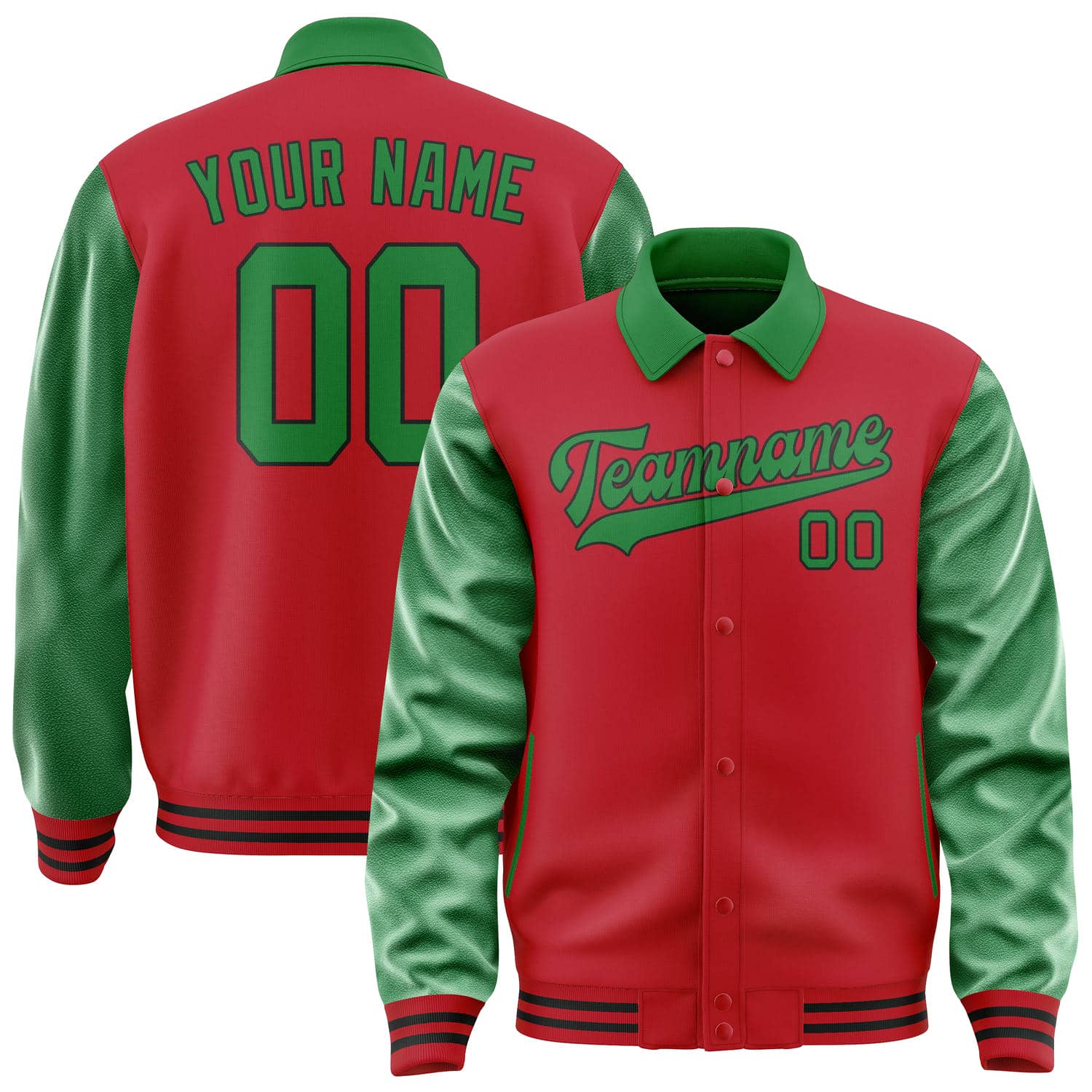 Custom Red Emerald Green Jacket