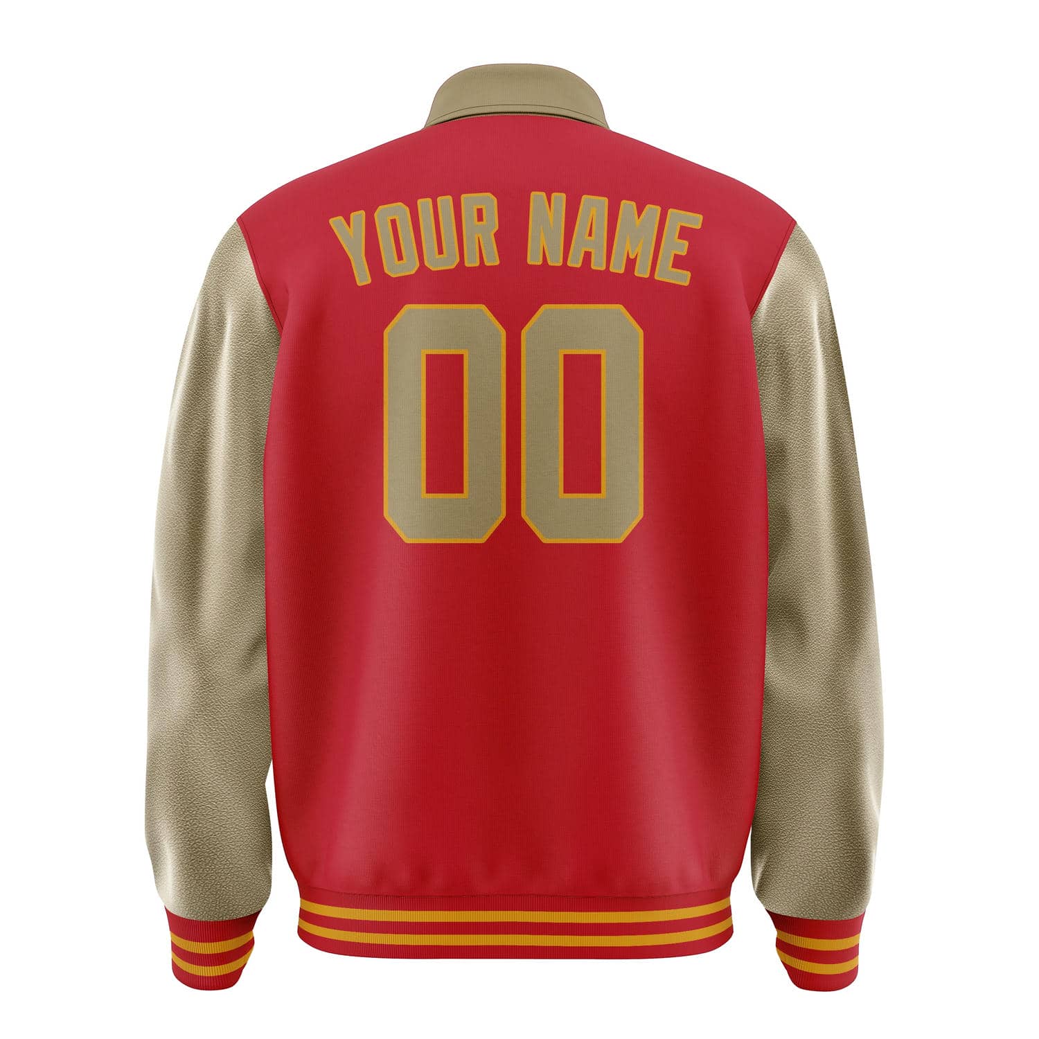 Custom Red Light Khaki Jacket