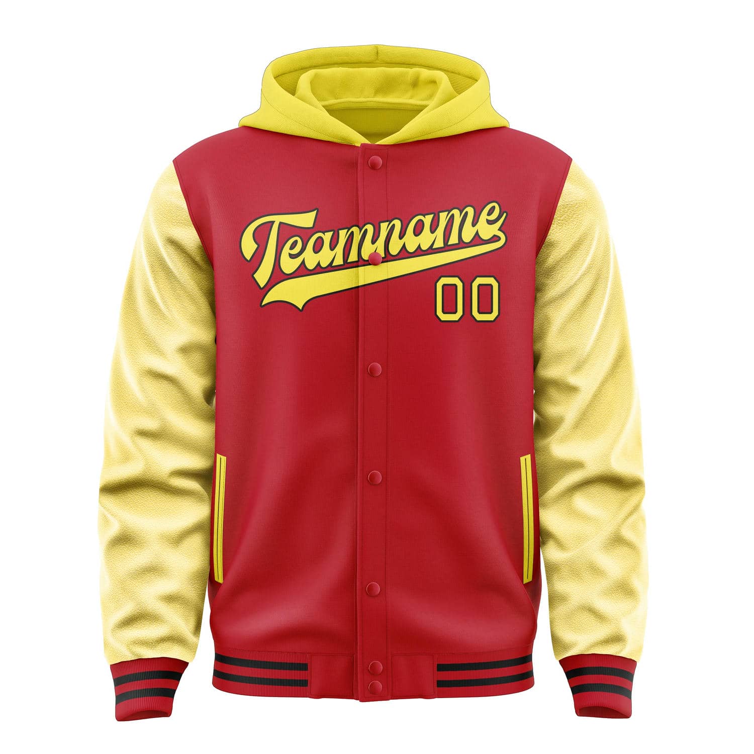 Custom Red Light Yellow Jacket