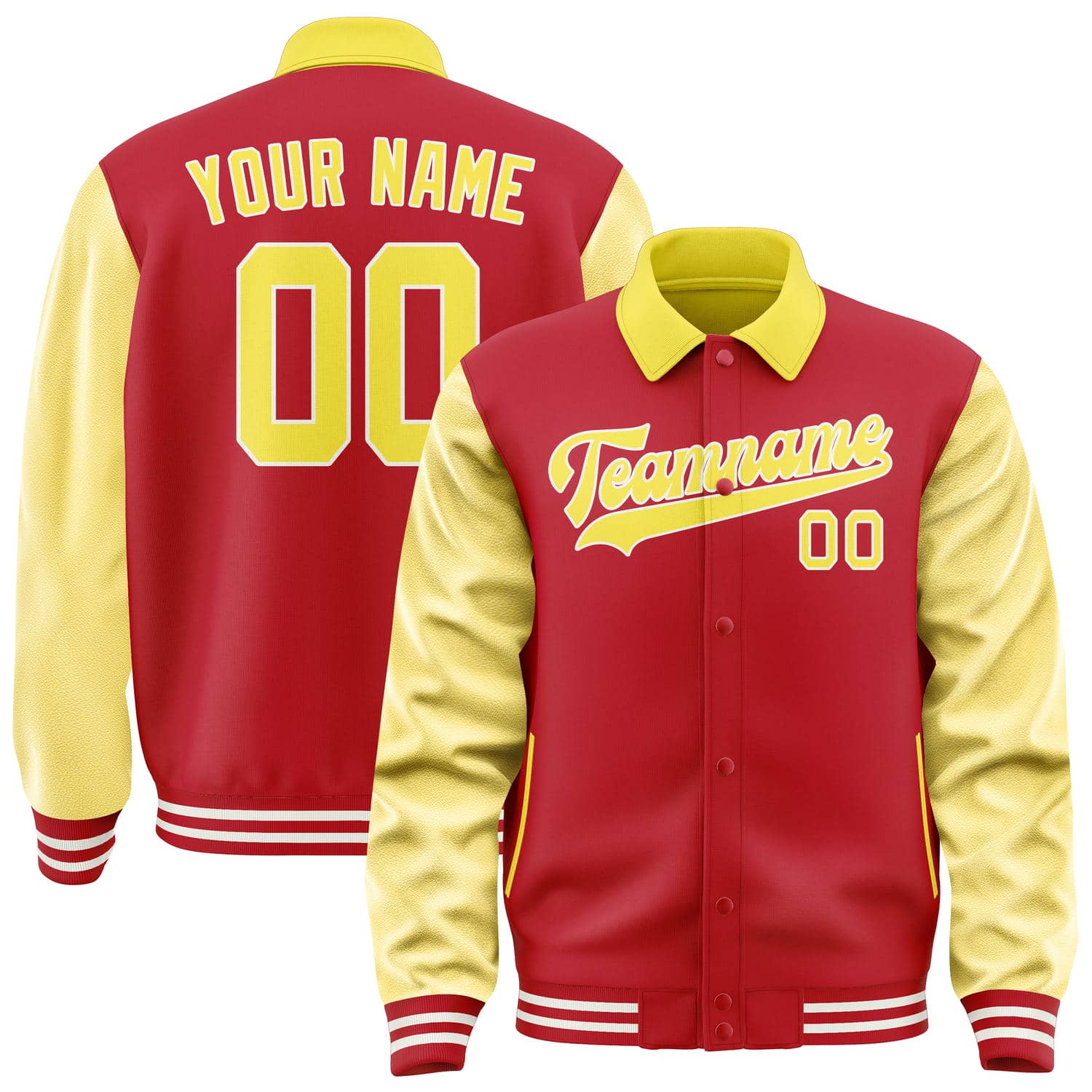 Custom Red Light Yellow Jacket