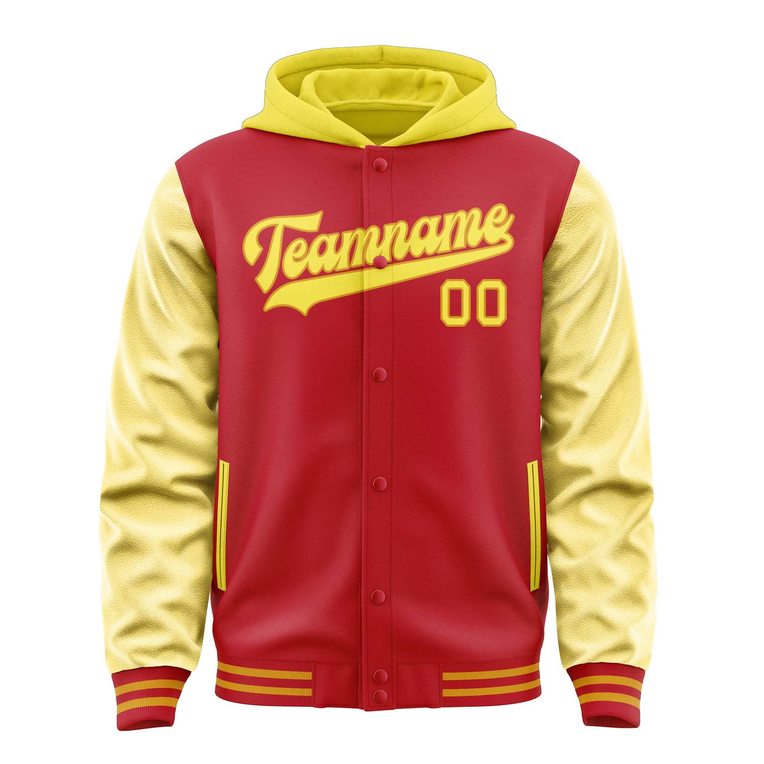 Custom Red Light Yellow Jacket