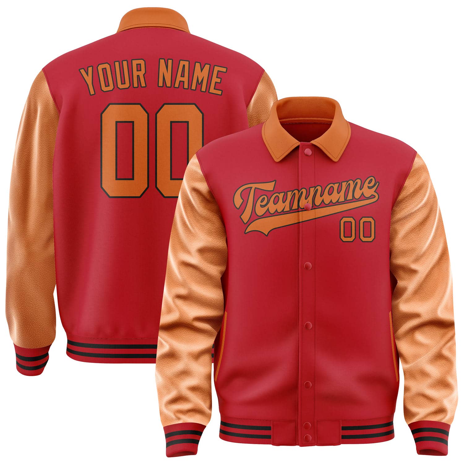 Custom Red Orange Jacket