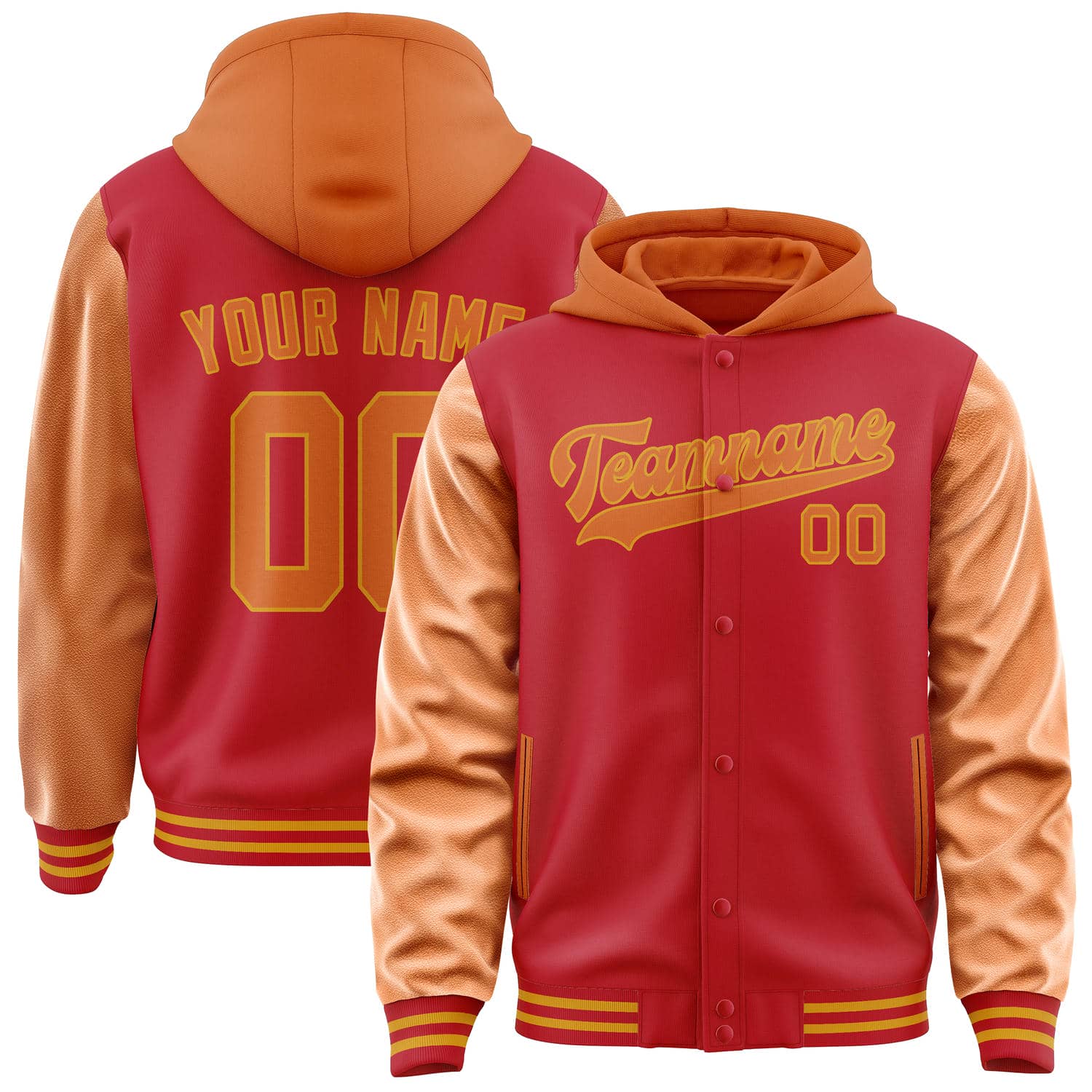 Custom Red Orange Jacket