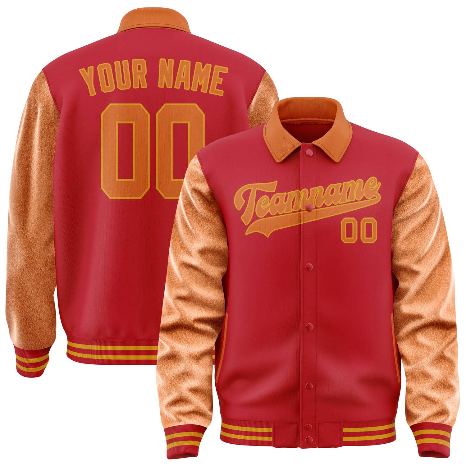 Custom Red Orange Jacket