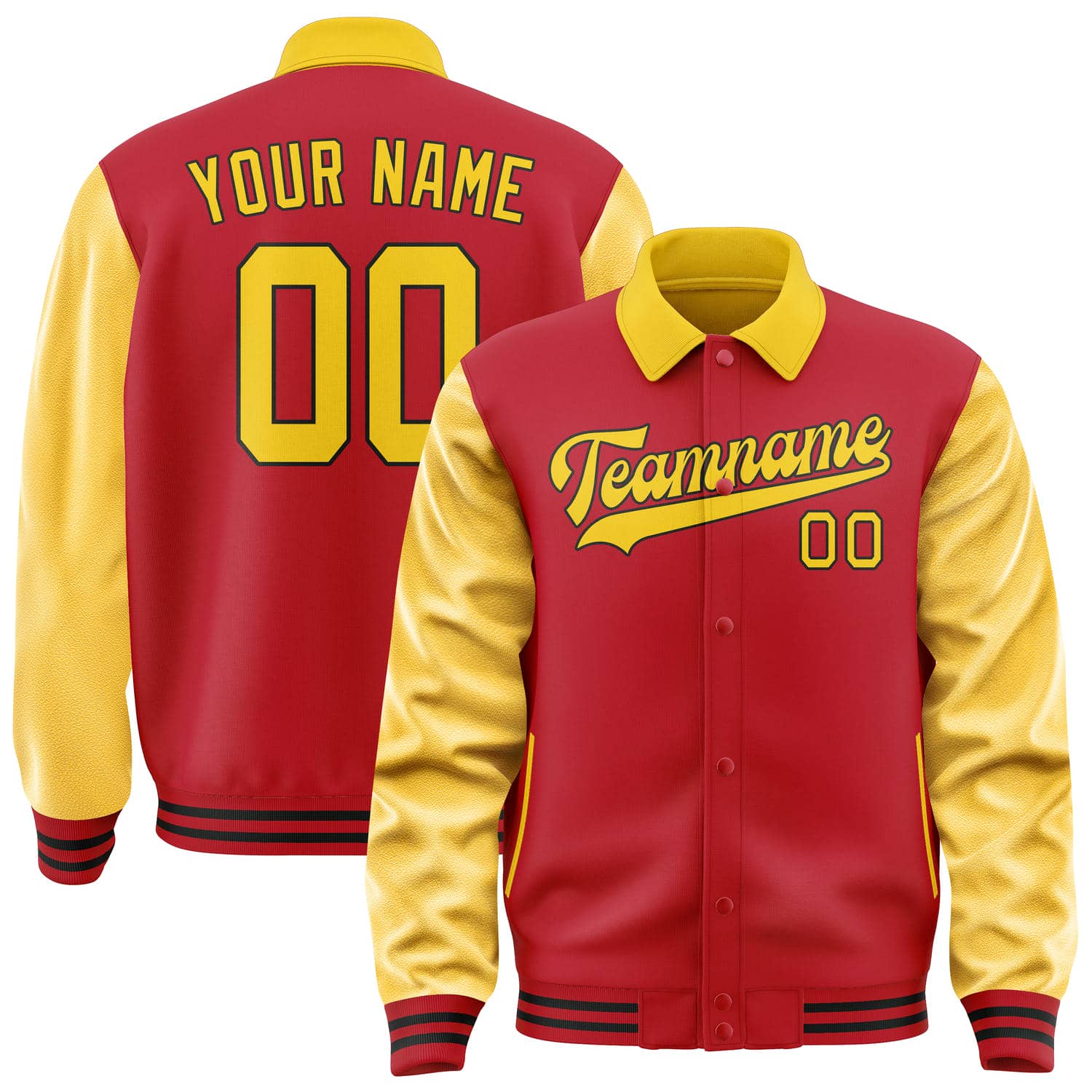 Custom Red Gold Jacket