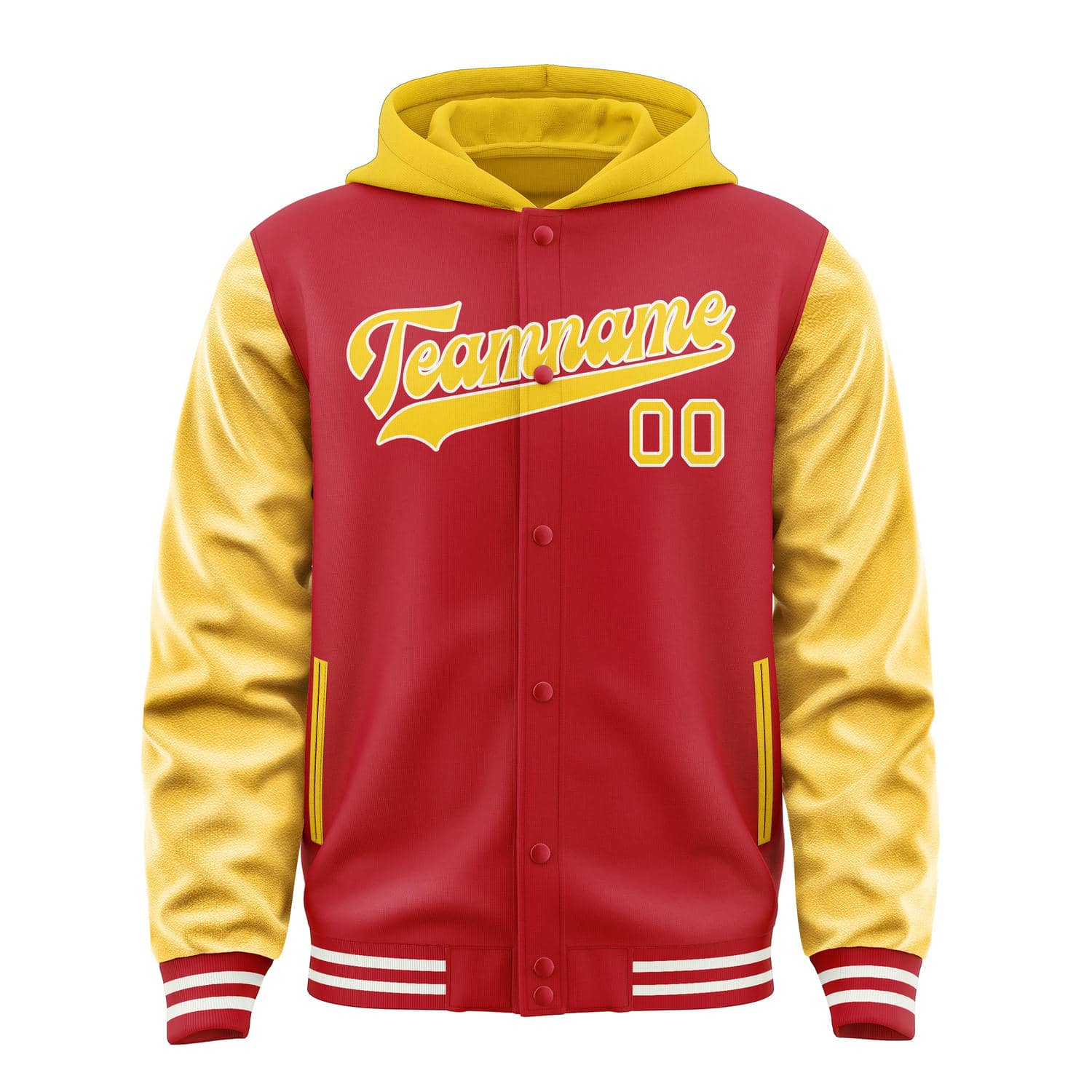 Custom Red Gold Jacket