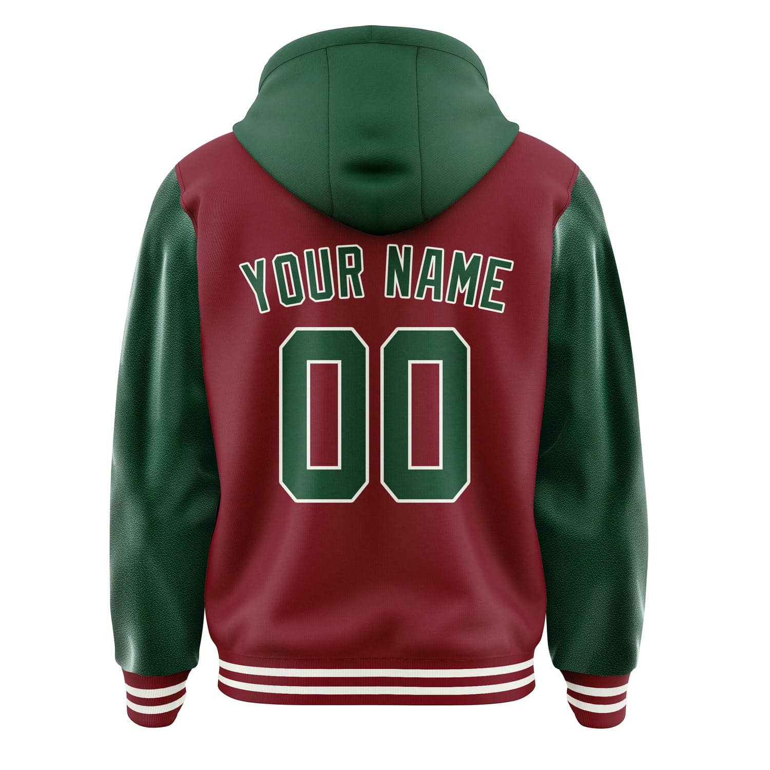 Custom Crimson Red Green Jacket