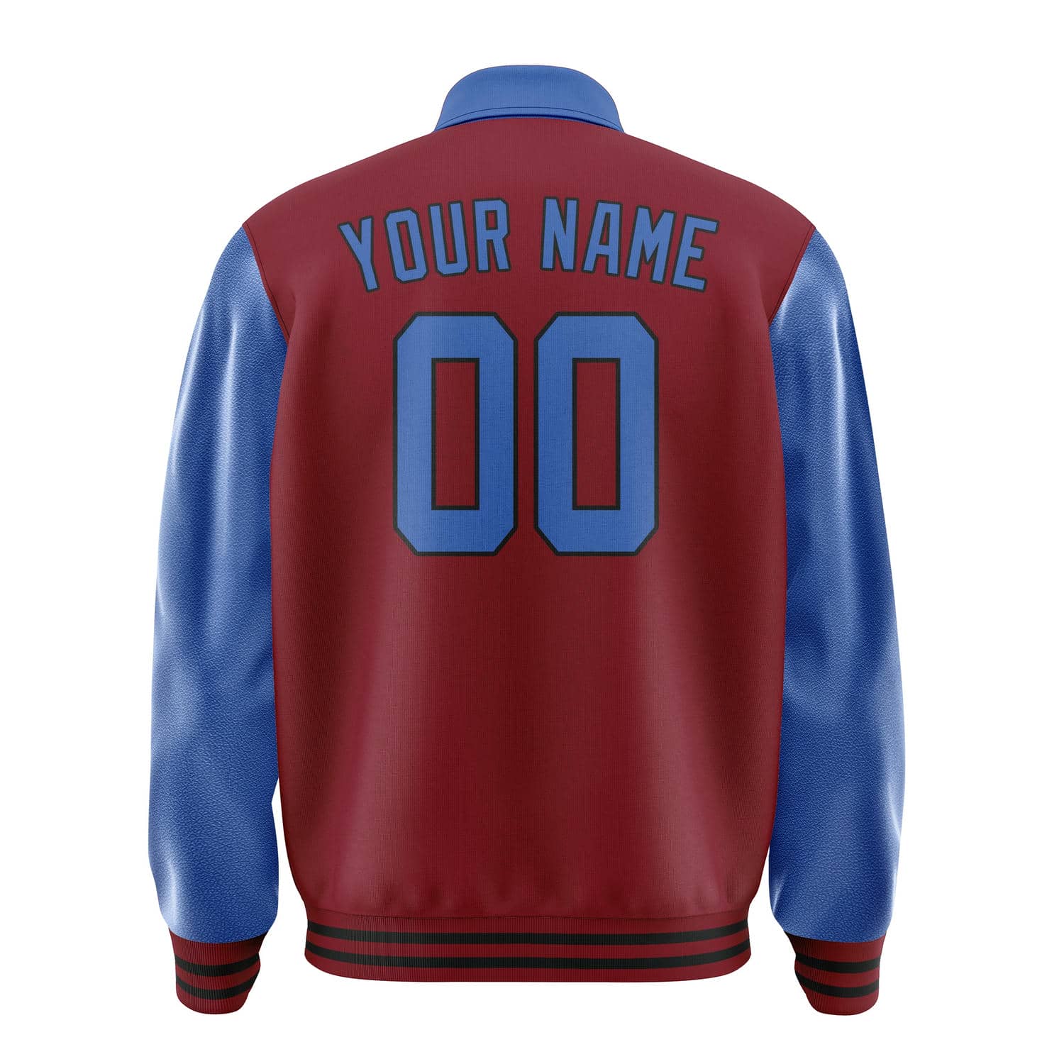 Custom Crimson Red Sky Blue Jacket