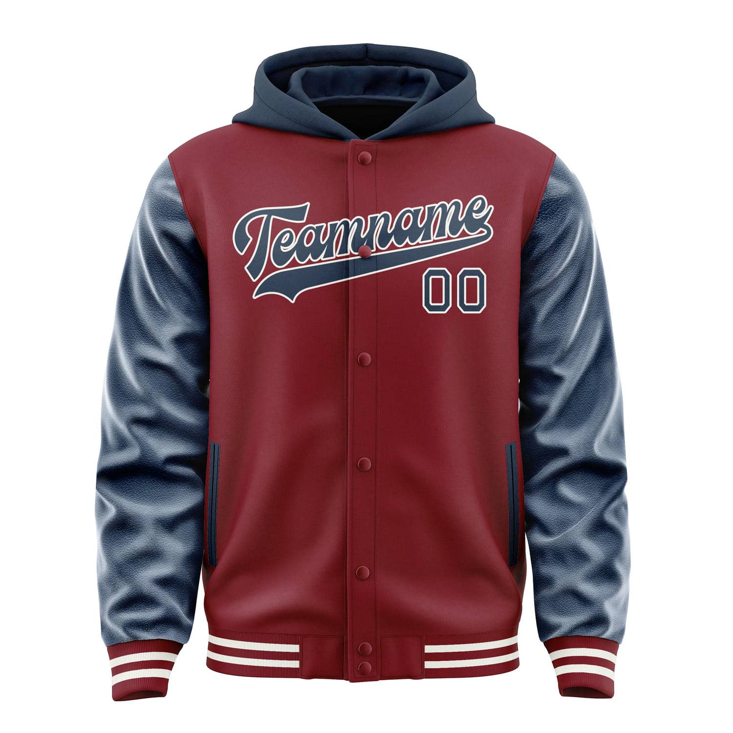 Custom Crimson Red Blue Jacket