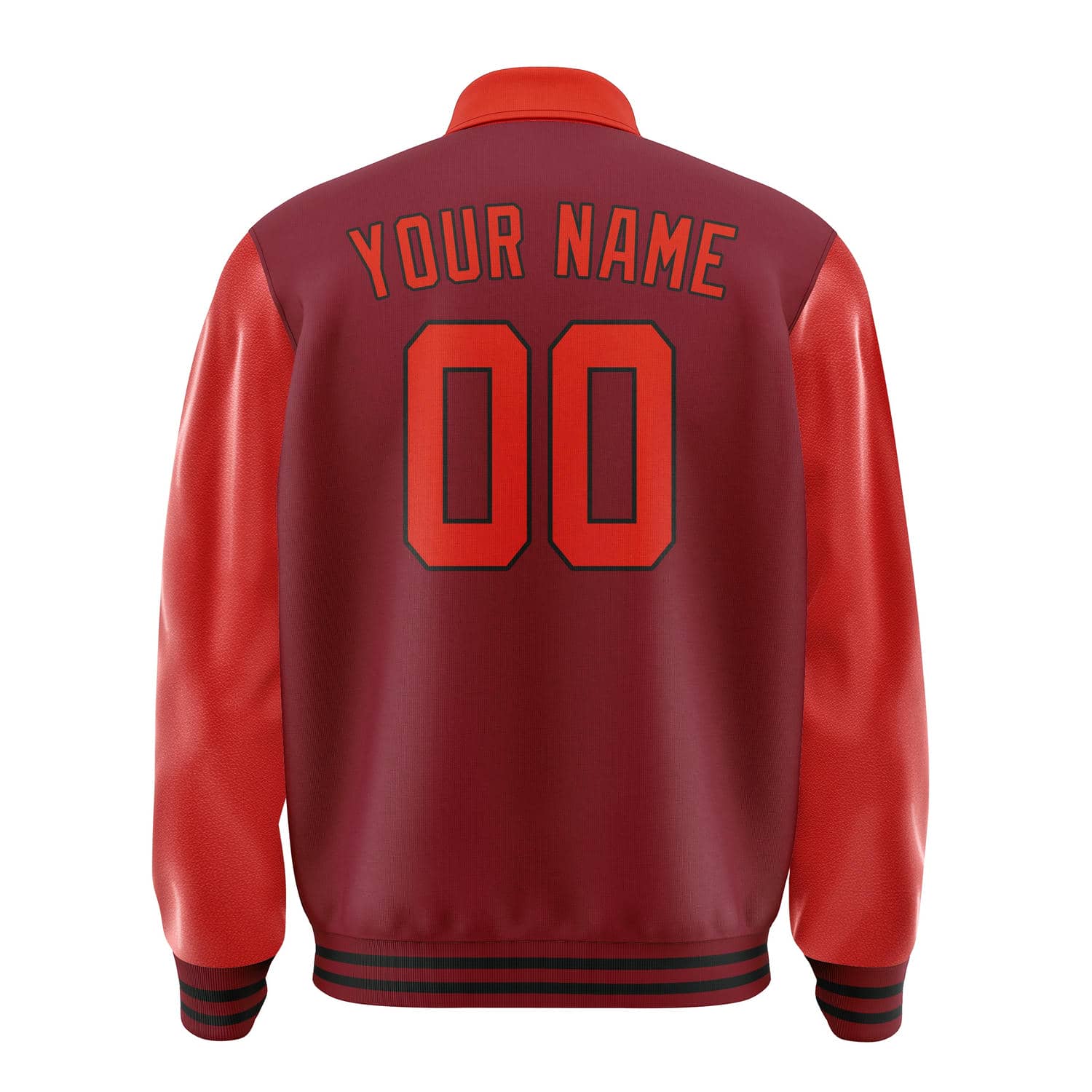 Custom Crimson Red Orange Red Jacket