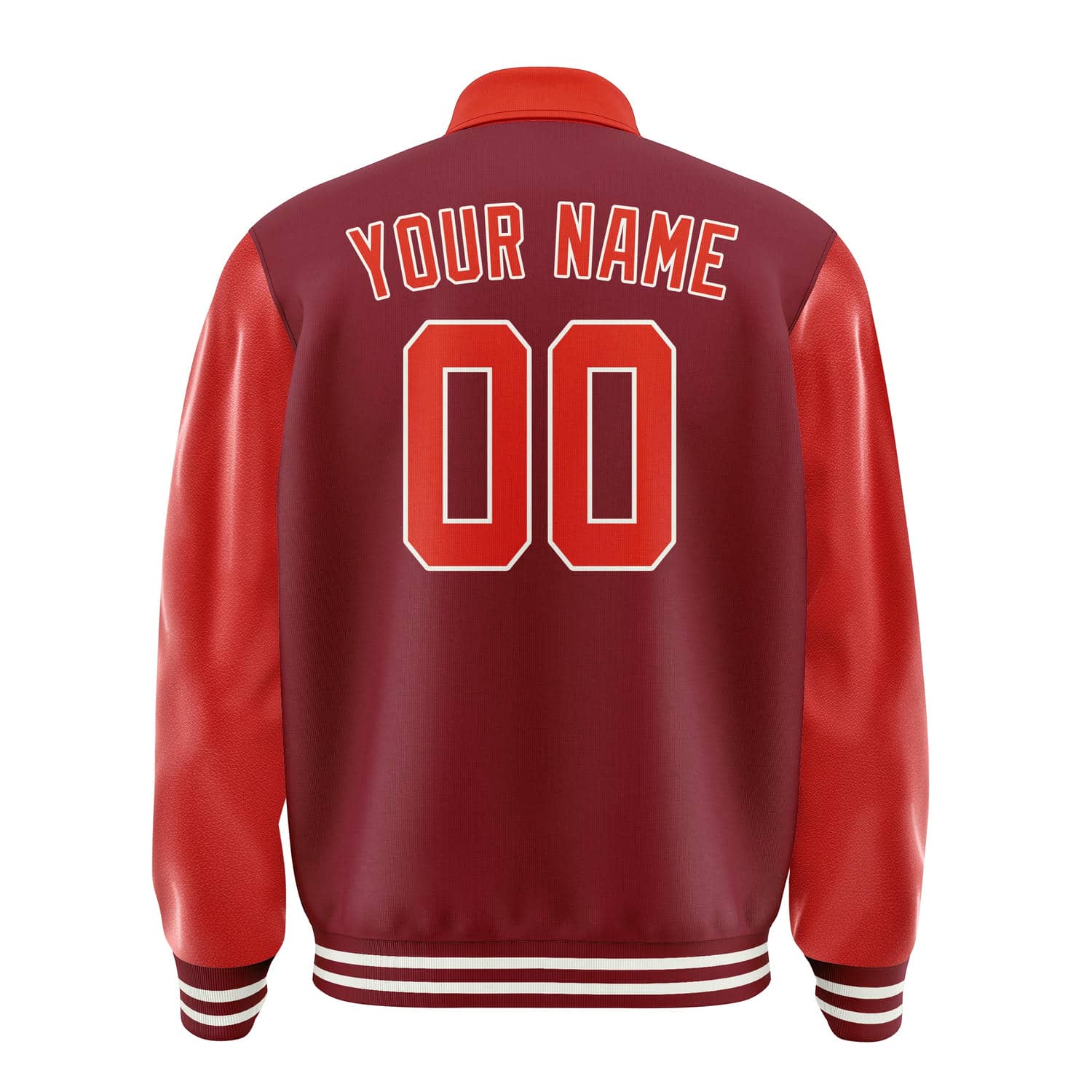 Custom Crimson Red Orange Red Jacket