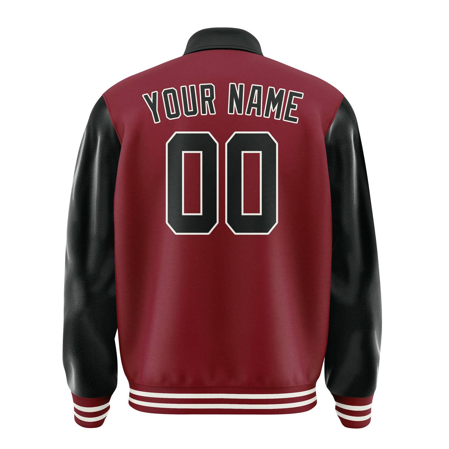 Custom Crimson Red Black Jacket