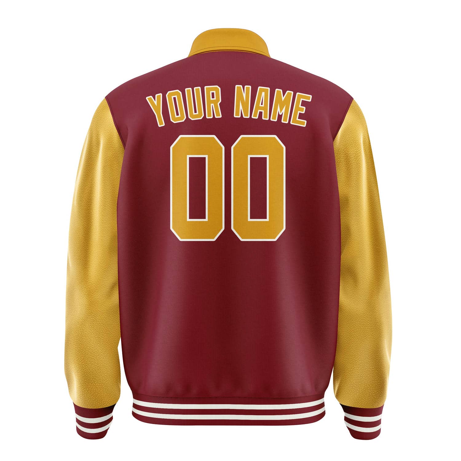 Custom Crimson Red Yellow Jacket