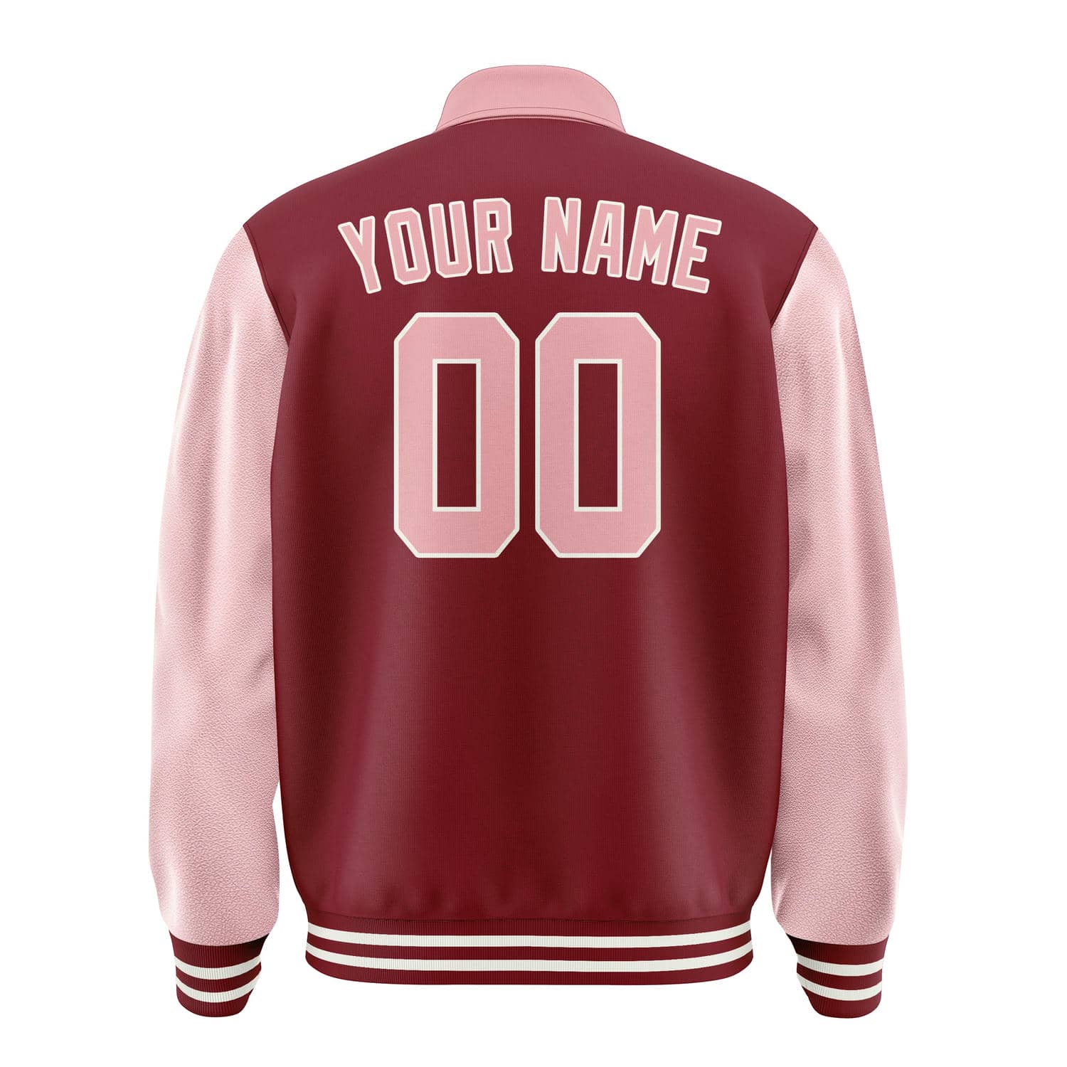 Custom Crimson Red Light Pink Jacket