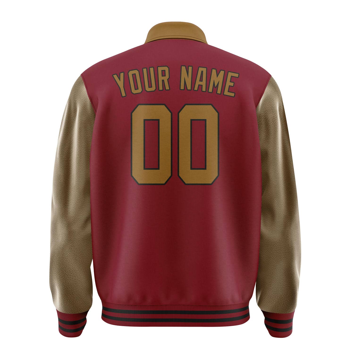 Custom Crimson Red Khaki Jacket