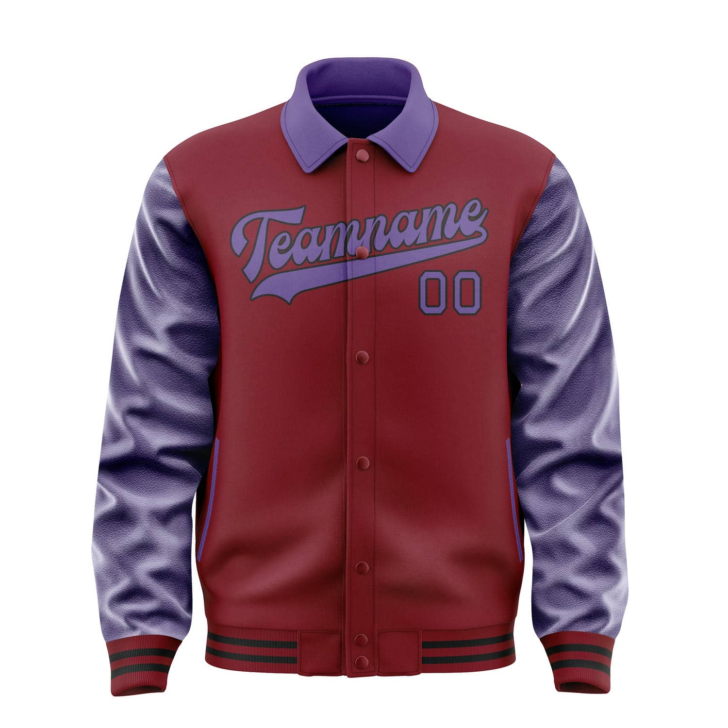Custom Crimson Red Light Purple Jacket