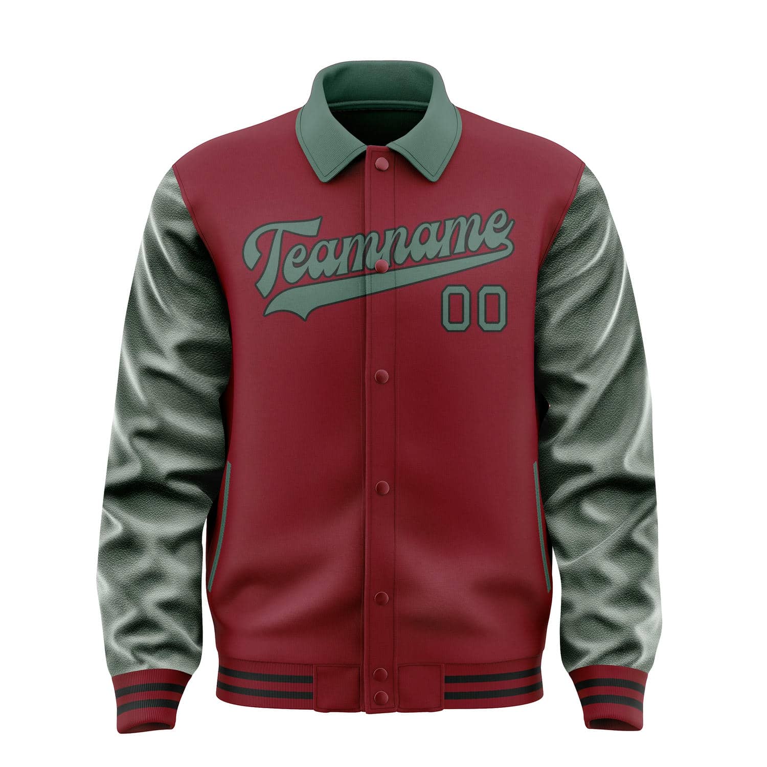 Custom Crimson Red Blue Green Jacket