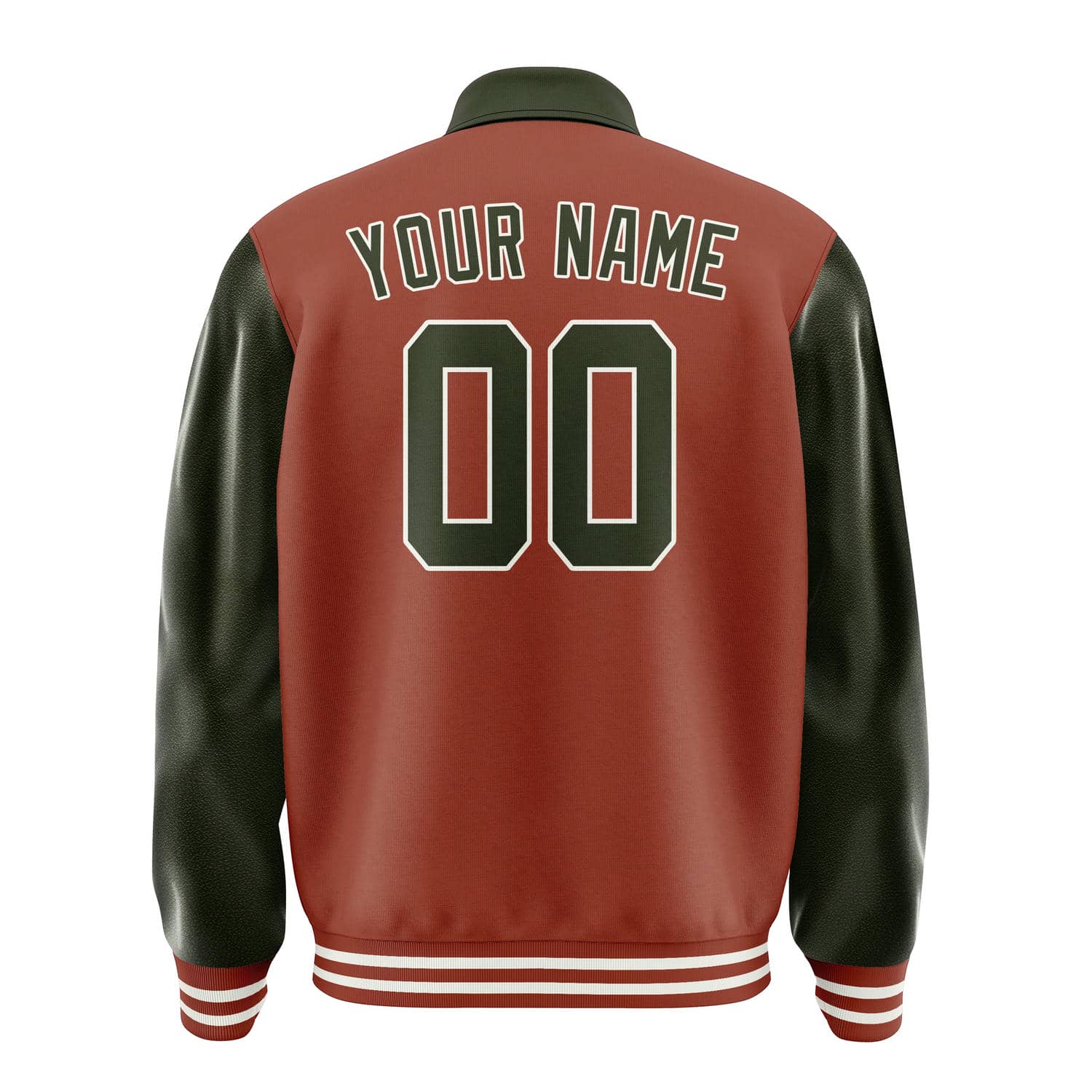 Custom Coral Red Olive Jacket