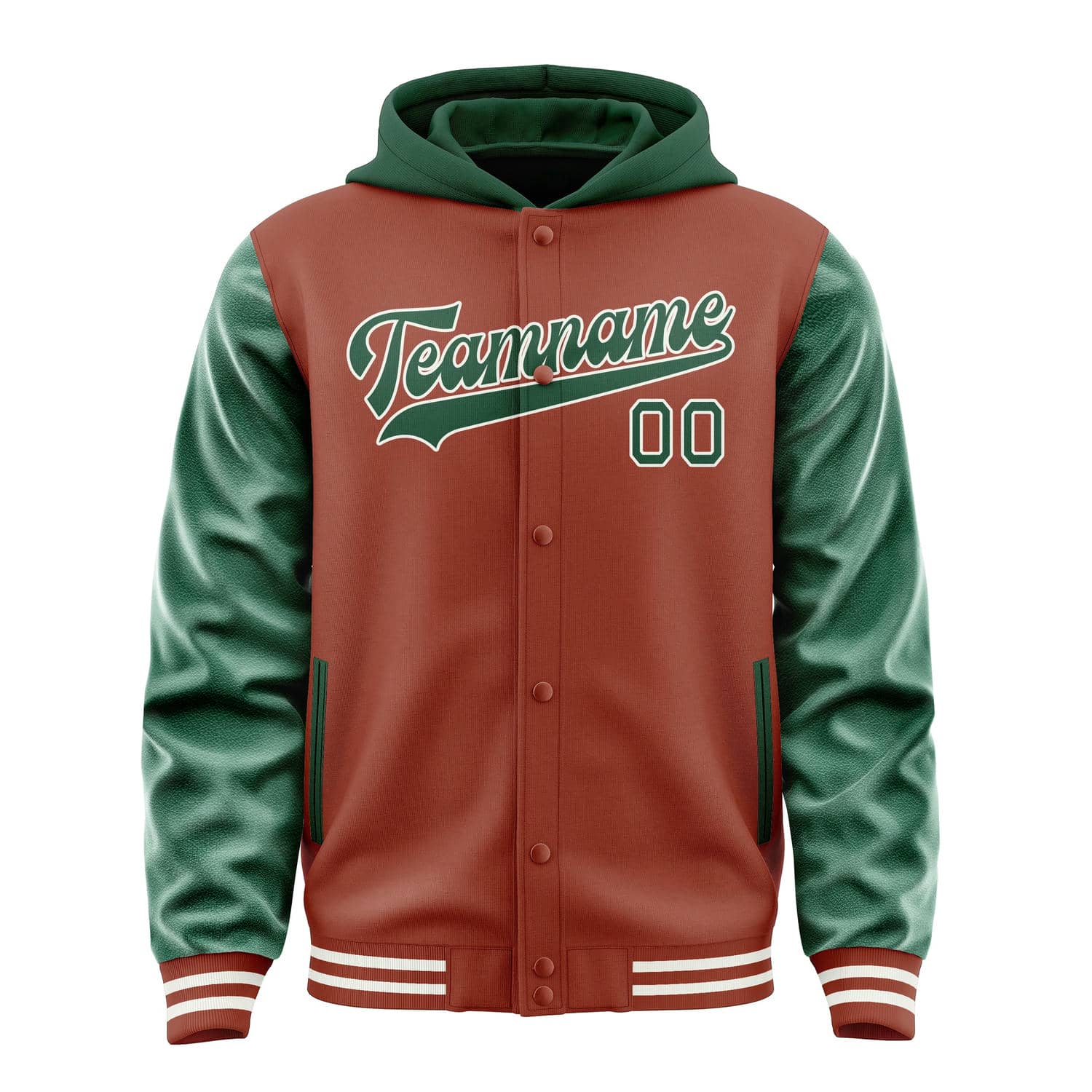 Custom Coral Red Green Jacket