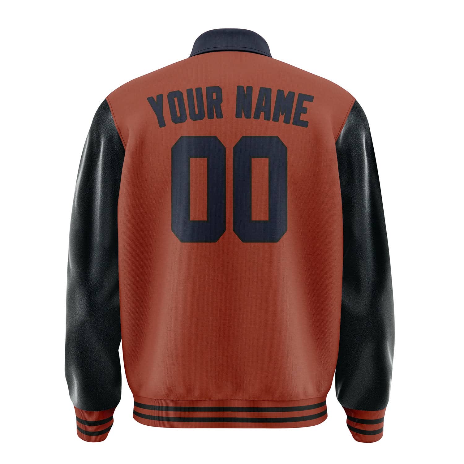 Custom Coral Red Navy Jacket
