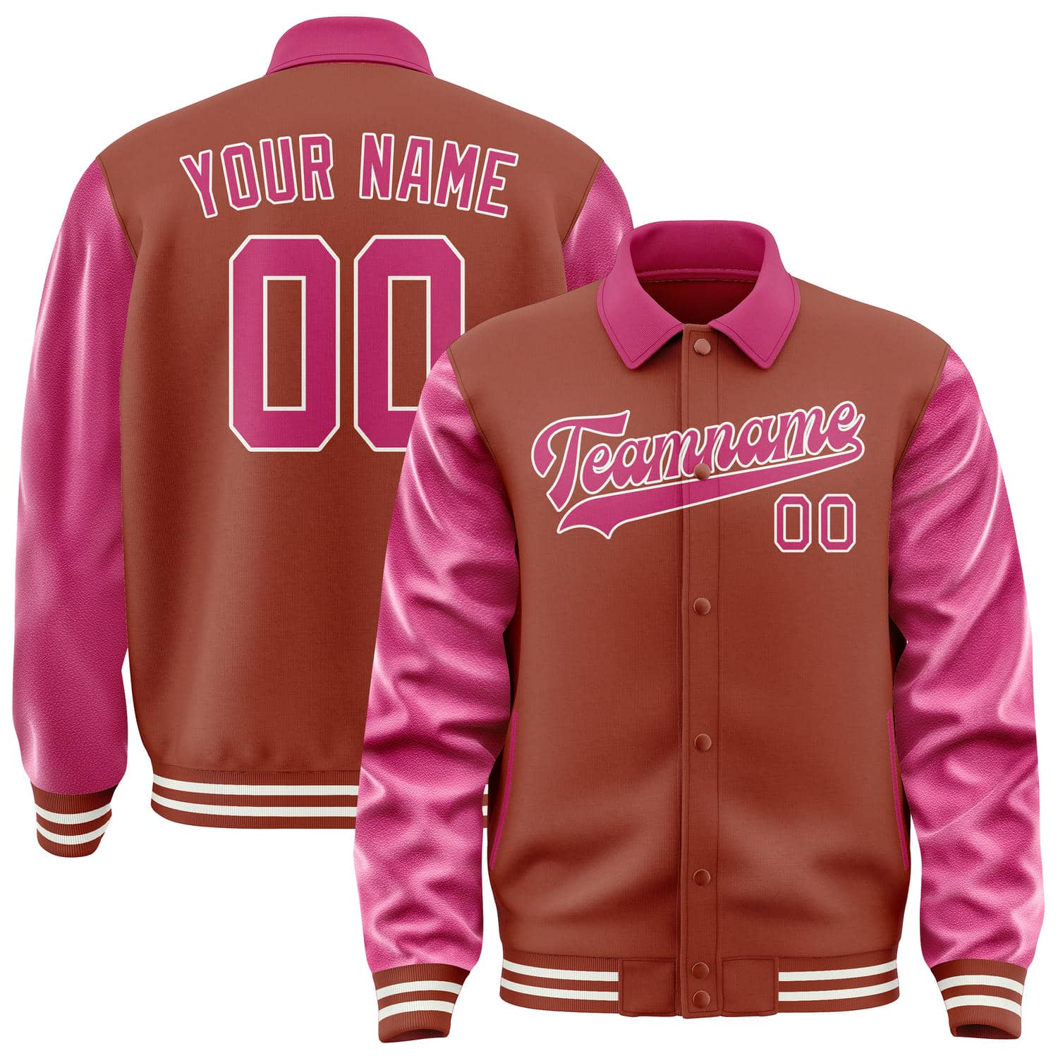 Custom Coral Red Pink Jacket