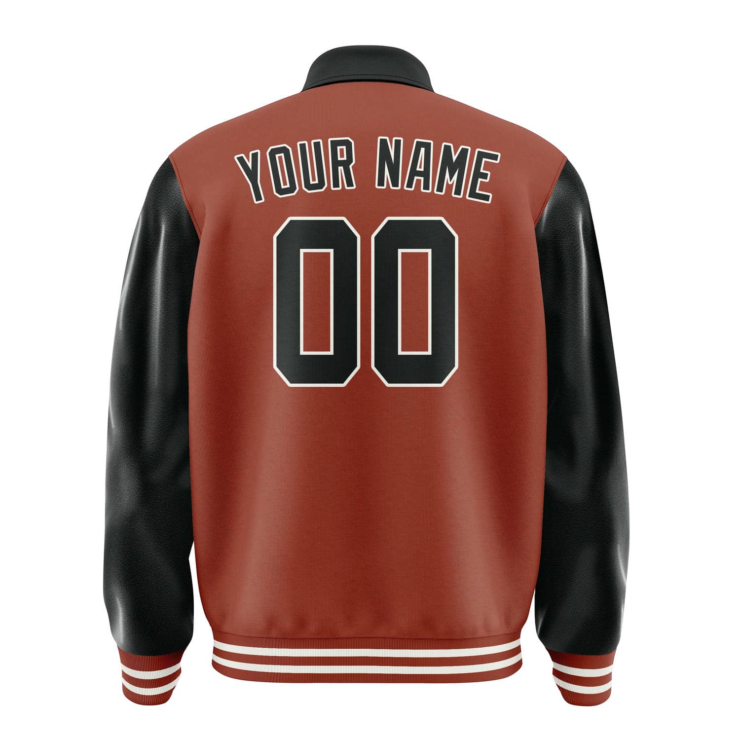 Custom Coral Red Black Jacket