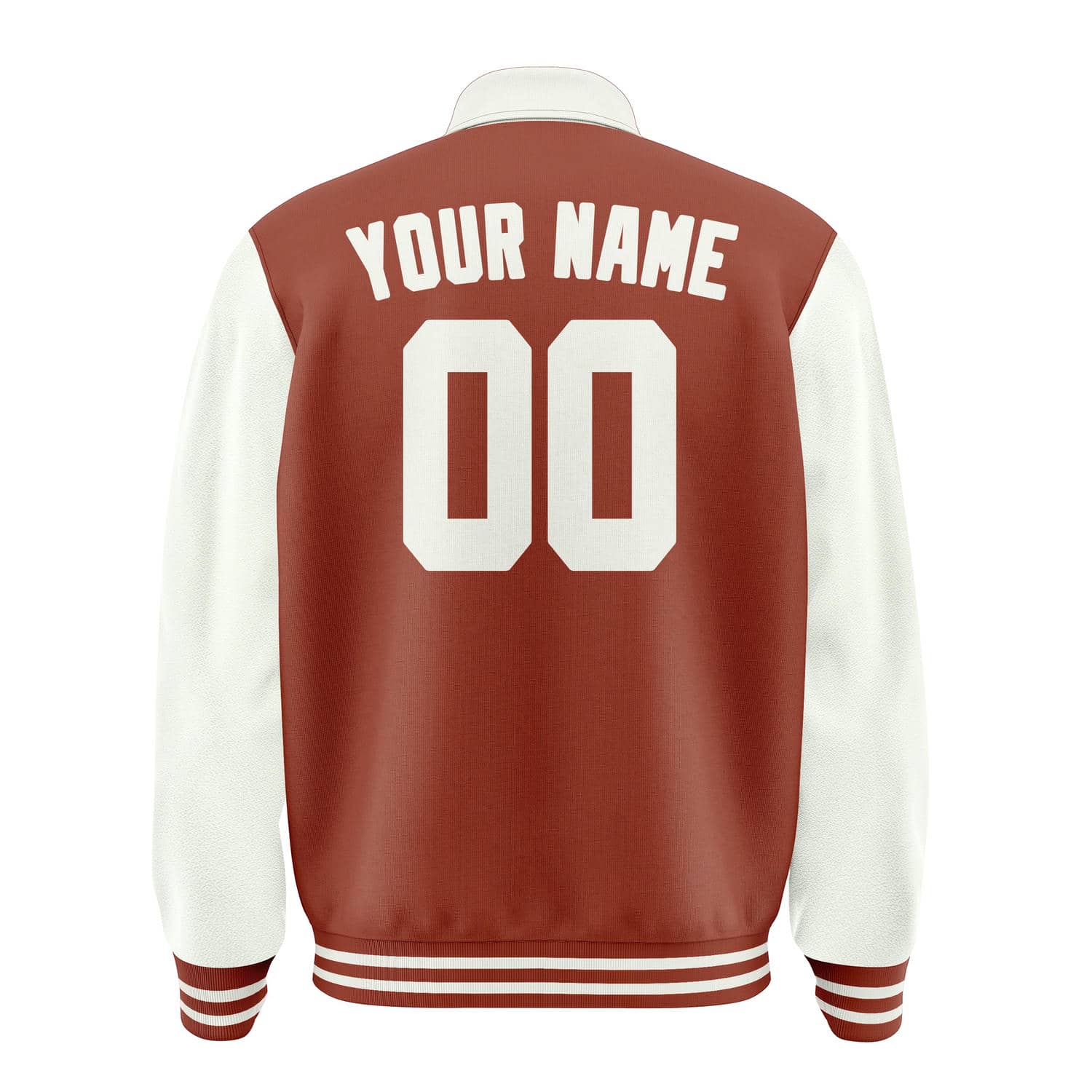 Custom Coral Red White Jacket