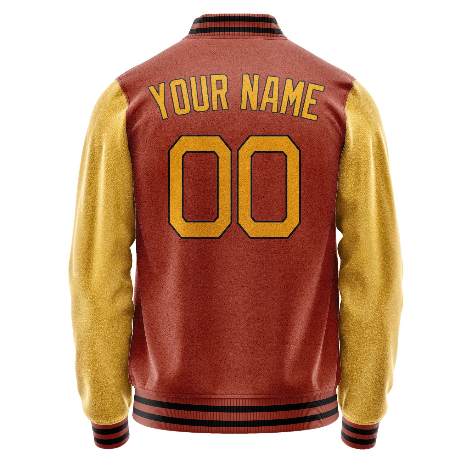 Custom Coral Red Yellow Jacket JA1616191617B21719