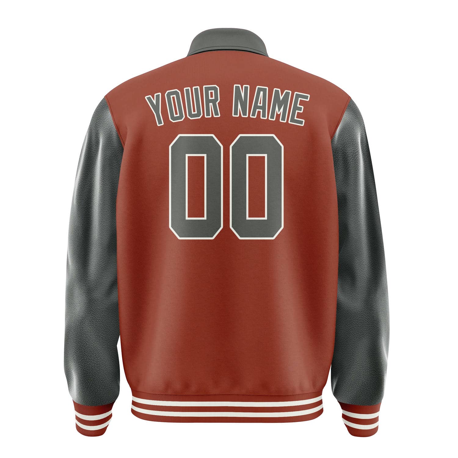 Custom Coral Red Dark Grey Jacket