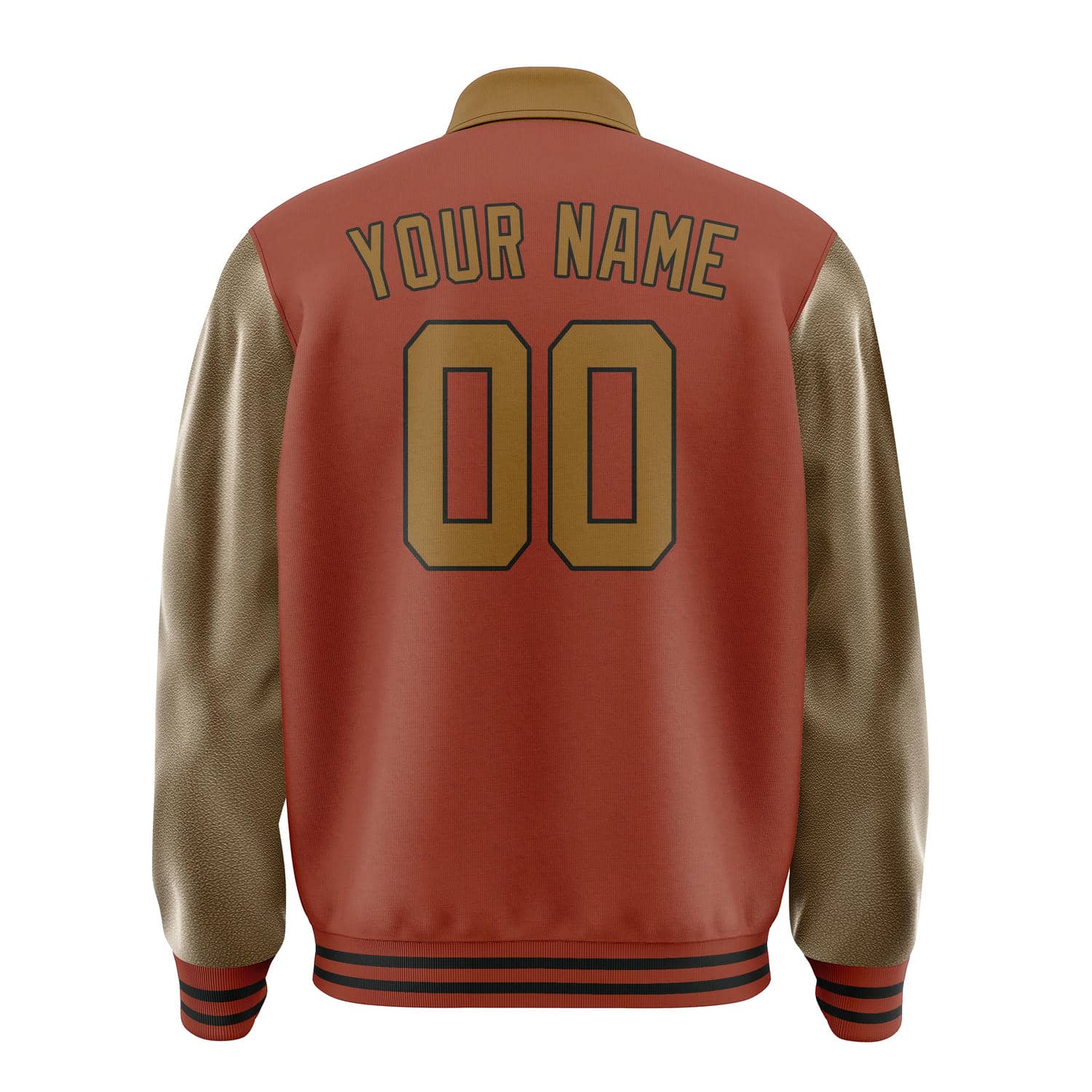 Custom Coral Red Khaki Jacket