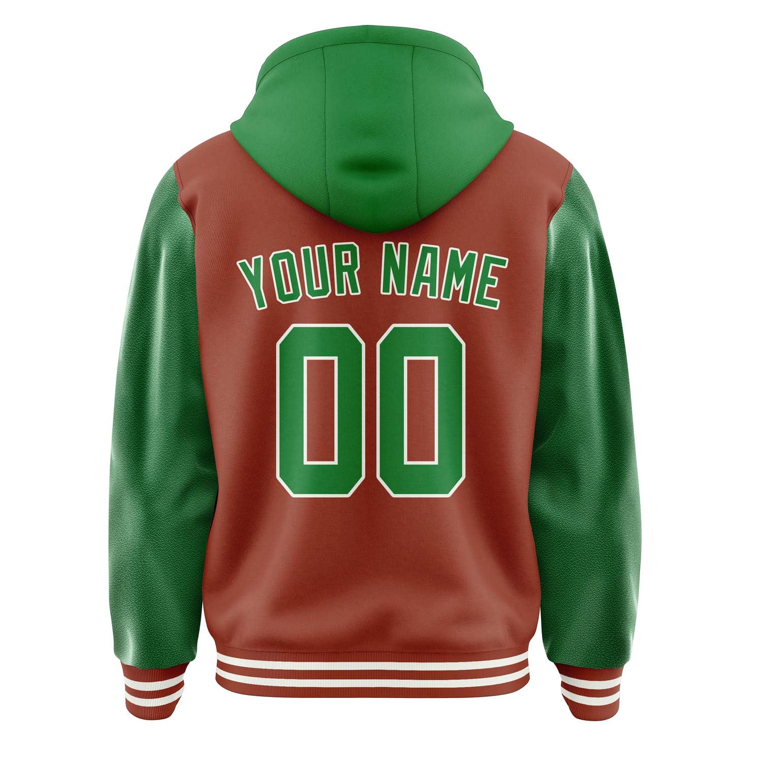 Custom Coral Red Emerald Green Jacket