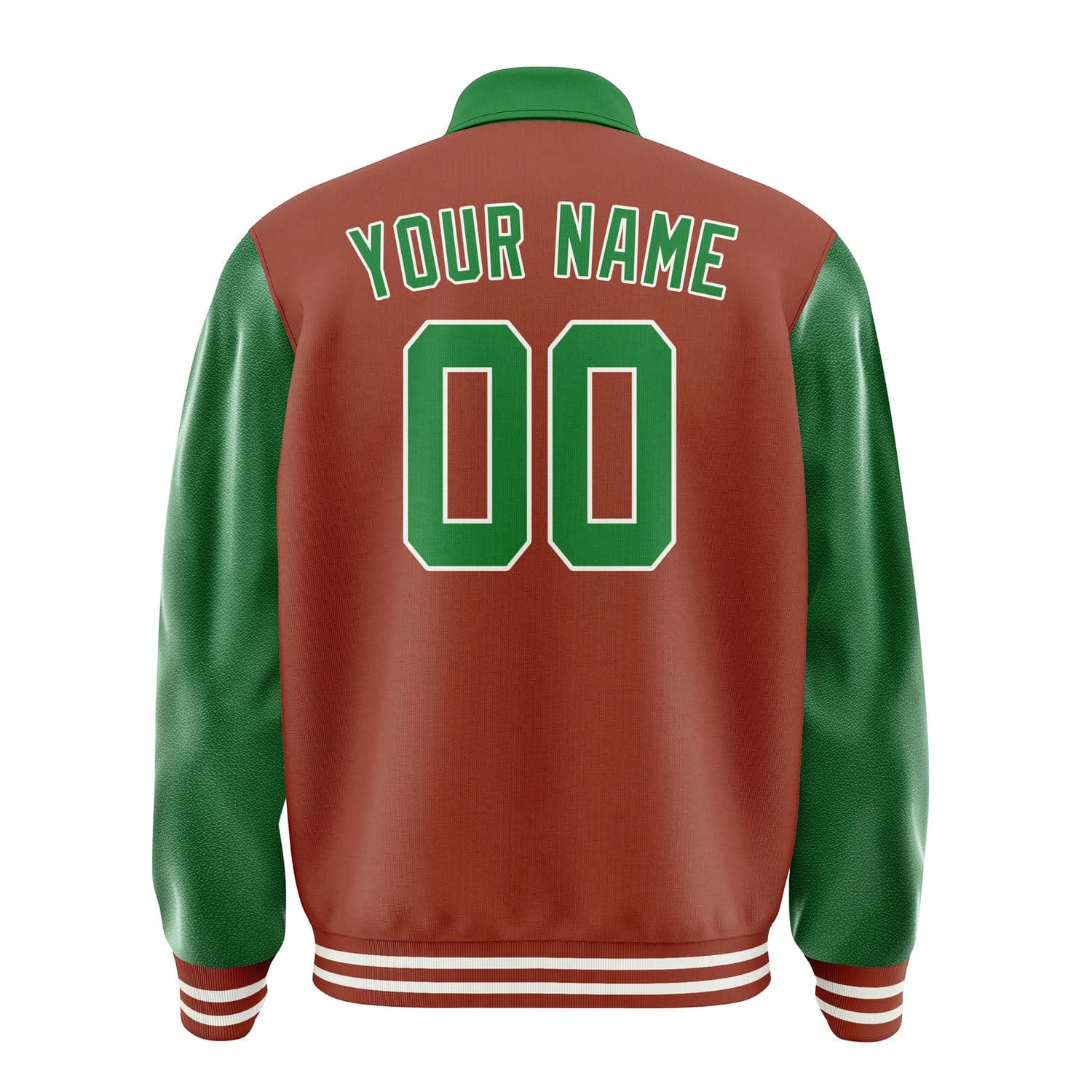 Custom Coral Red Emerald Green Jacket